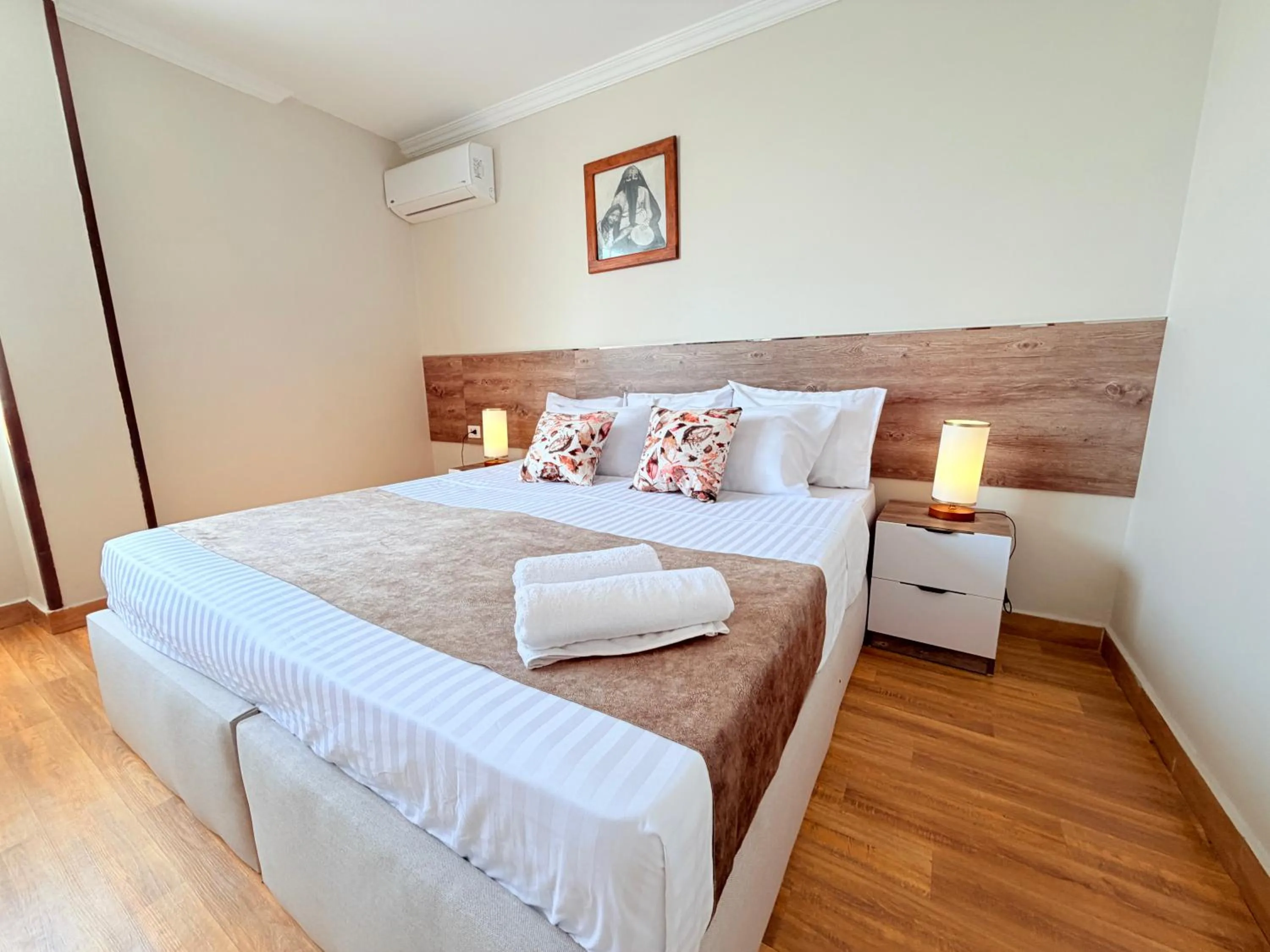 Bed in Eco green pyramids hotel