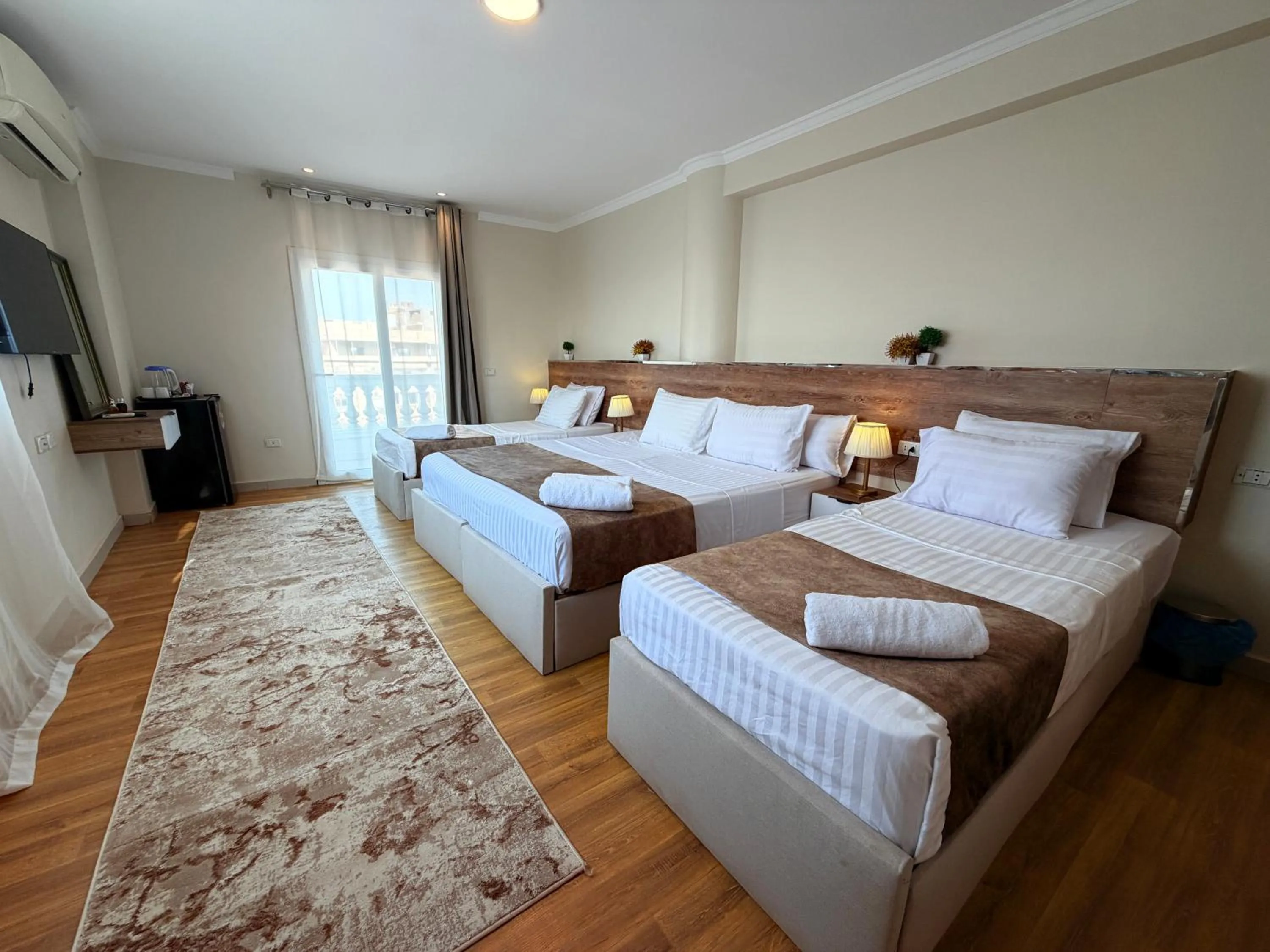 Bed in Eco green pyramids hotel