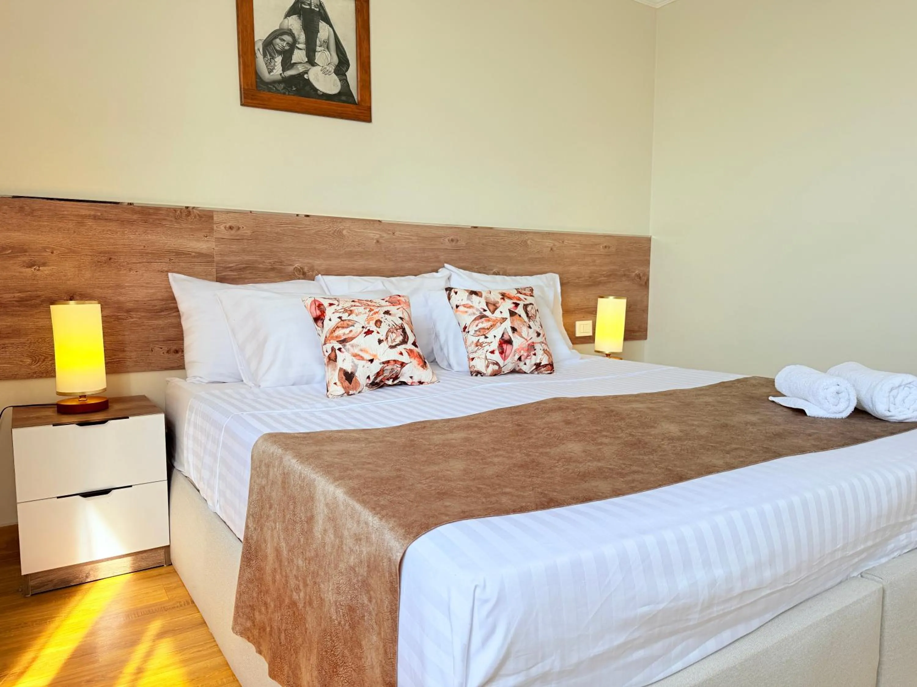 Bed in Eco green pyramids hotel