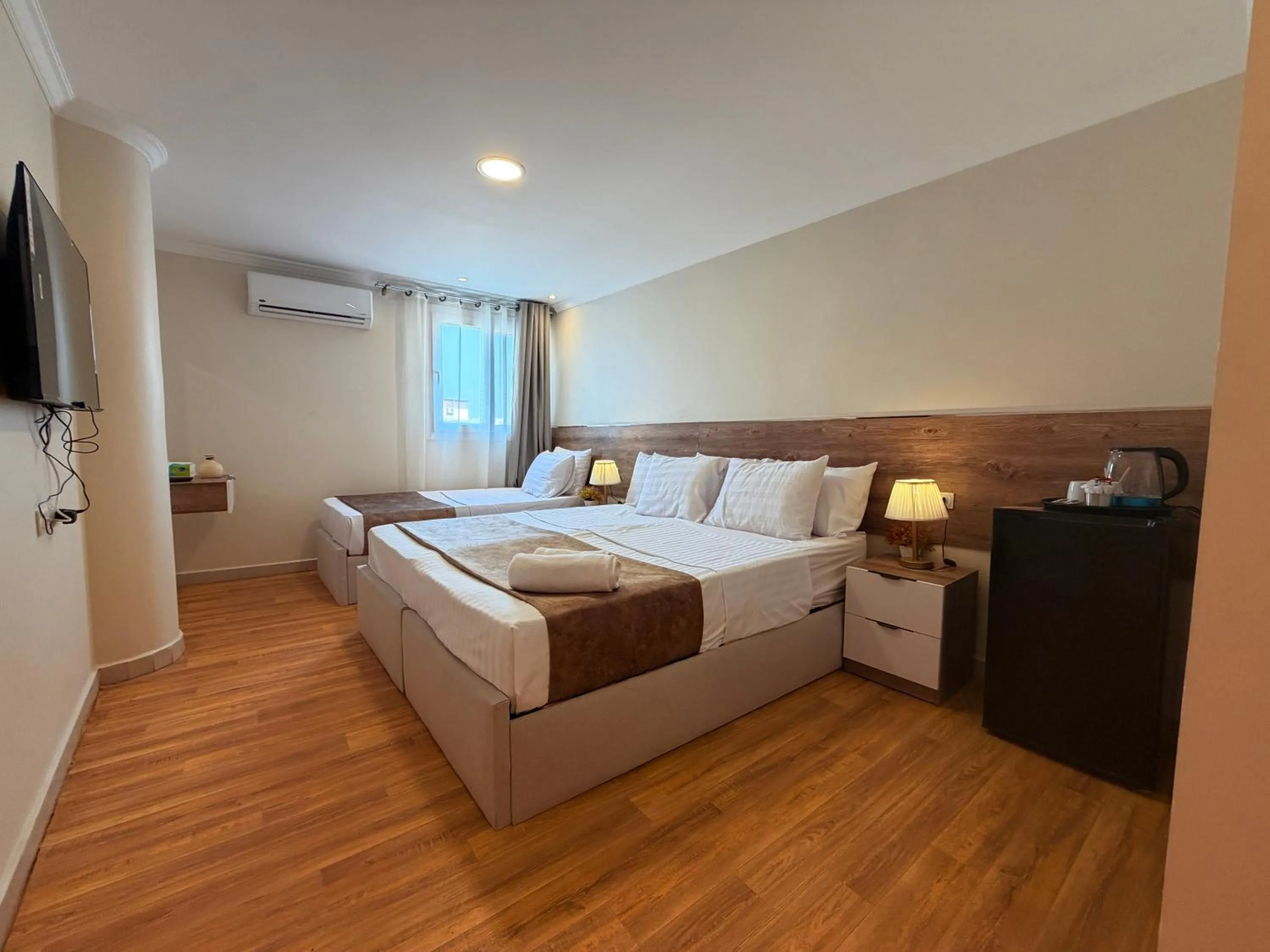 Bed in Eco green pyramids hotel