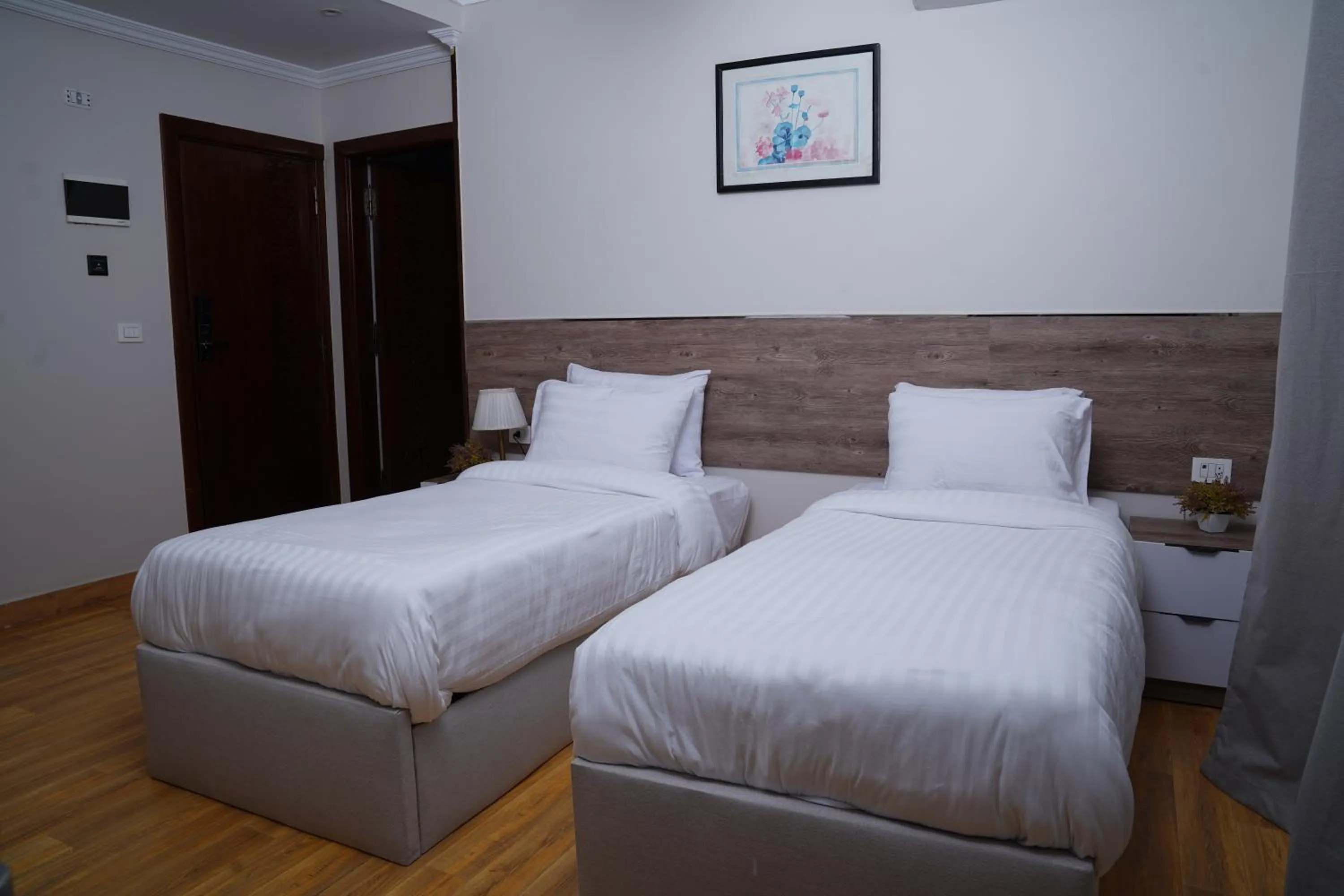 Bed in Eco green pyramids hotel