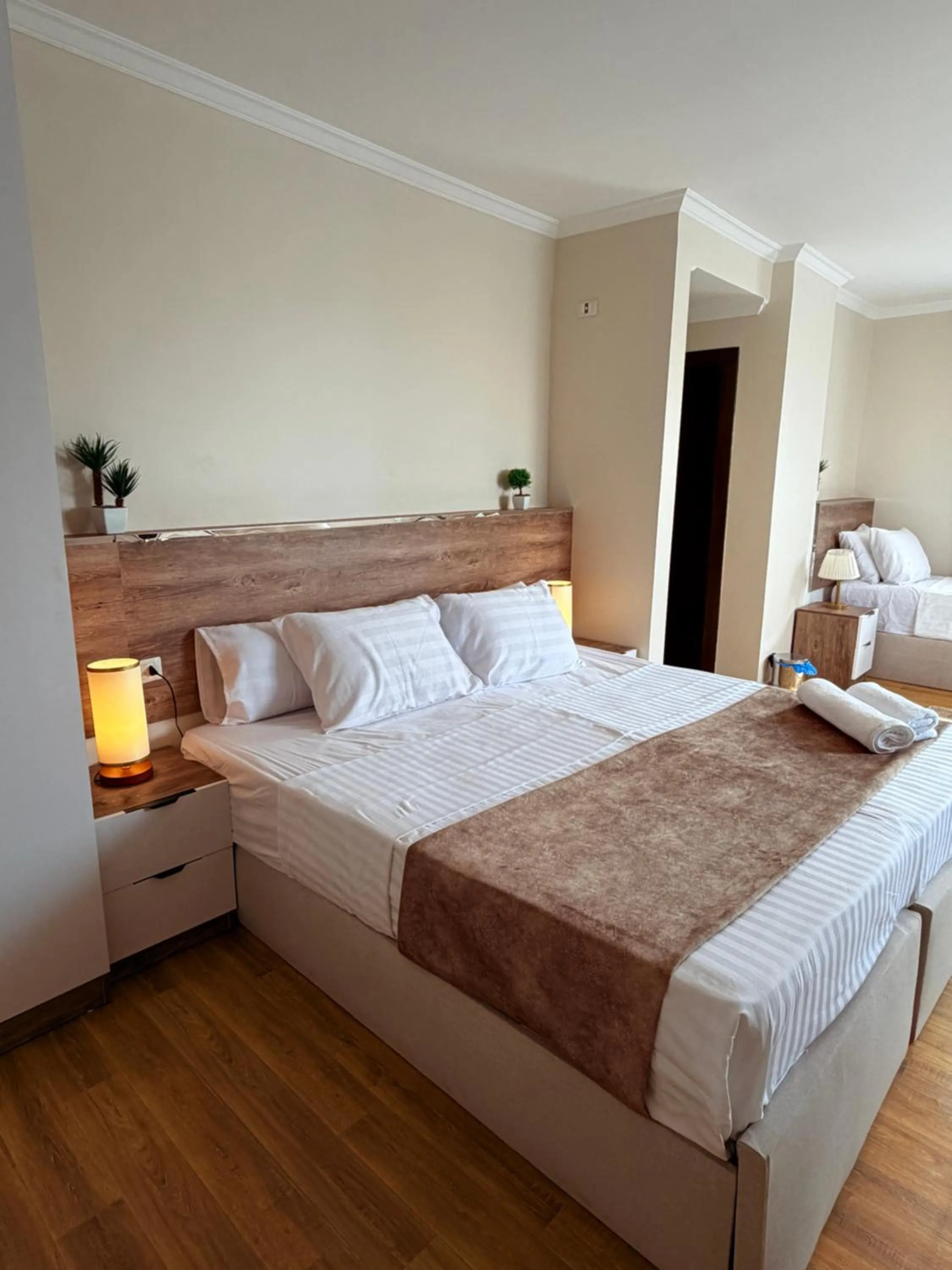 Bed in Eco green pyramids hotel