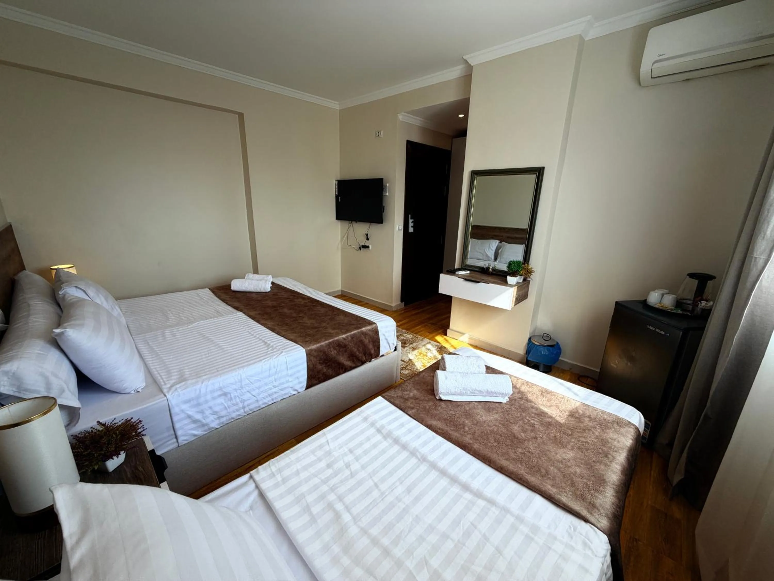 Bed in Eco green pyramids hotel