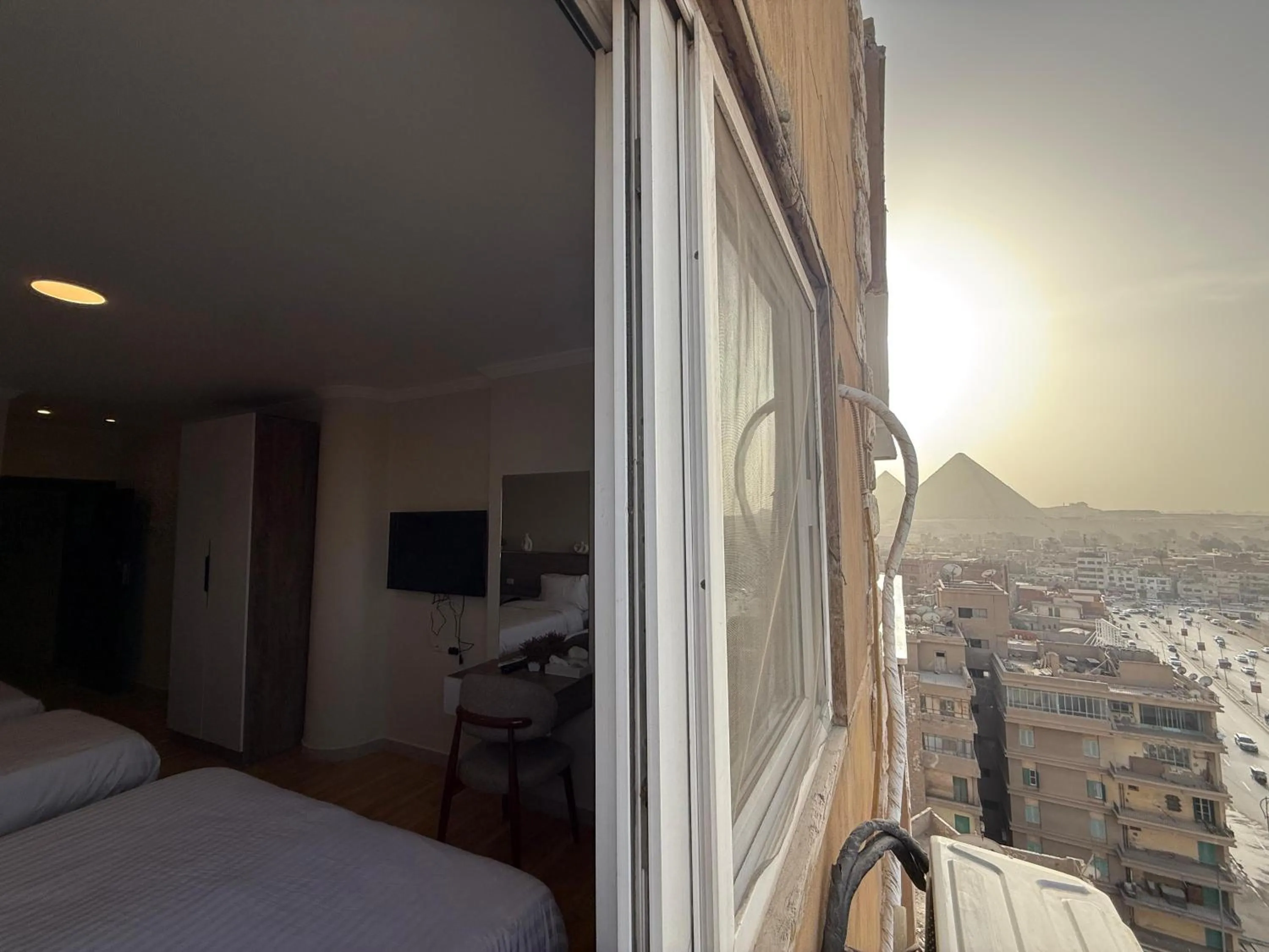 Bed in Eco green pyramids hotel