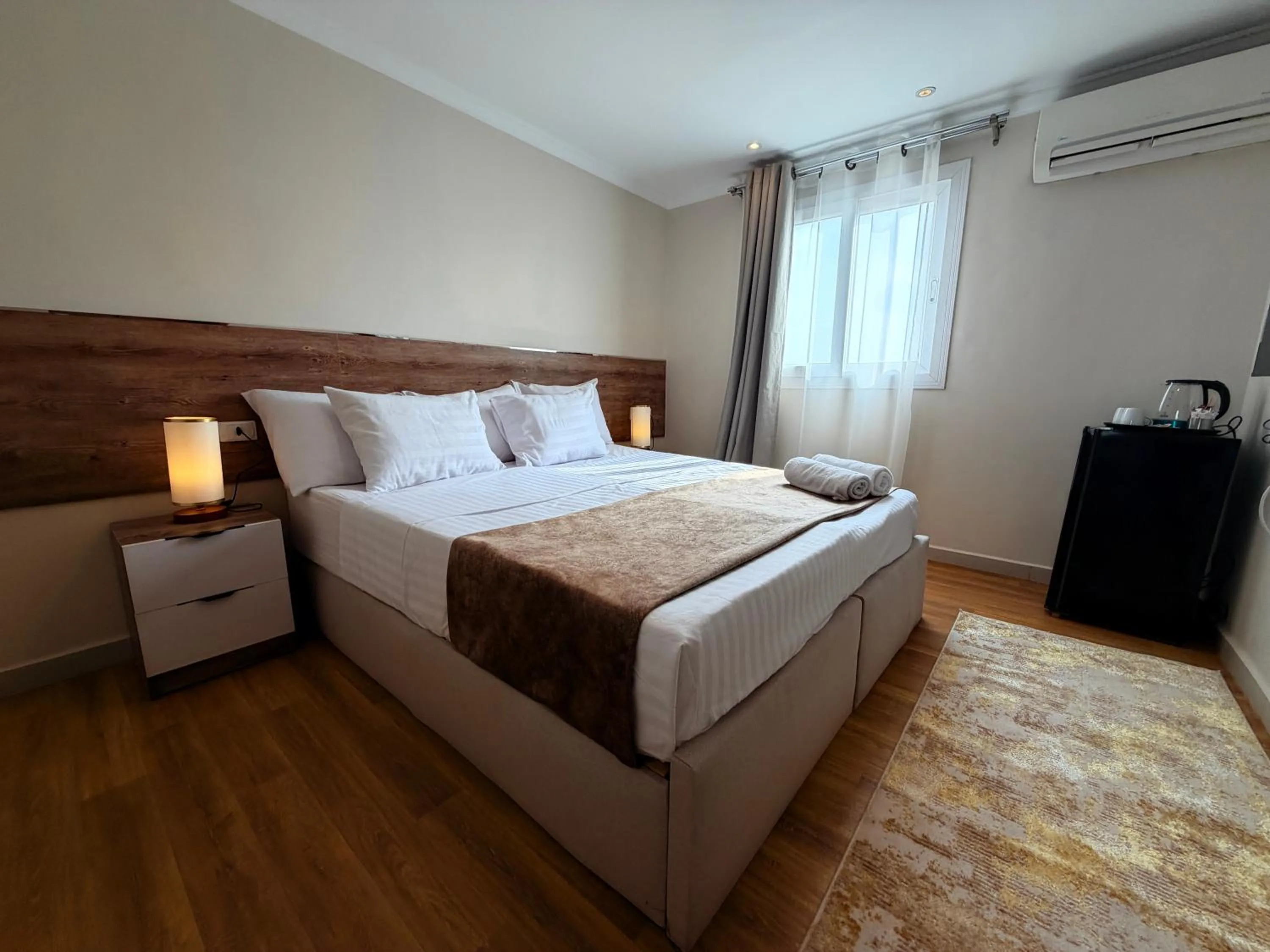 Bed in Eco green pyramids hotel