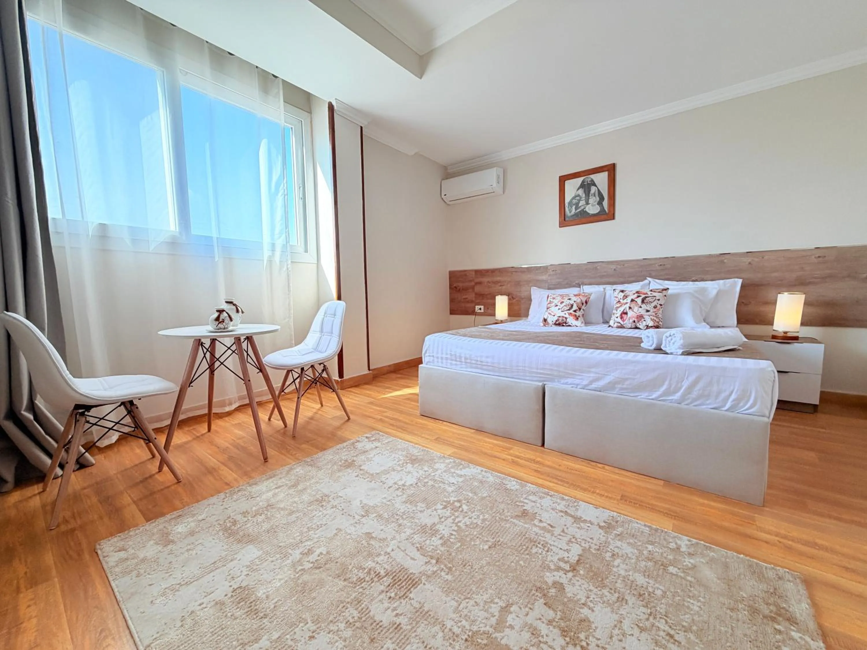 Bedroom, Bed in Eco green pyramids hotel