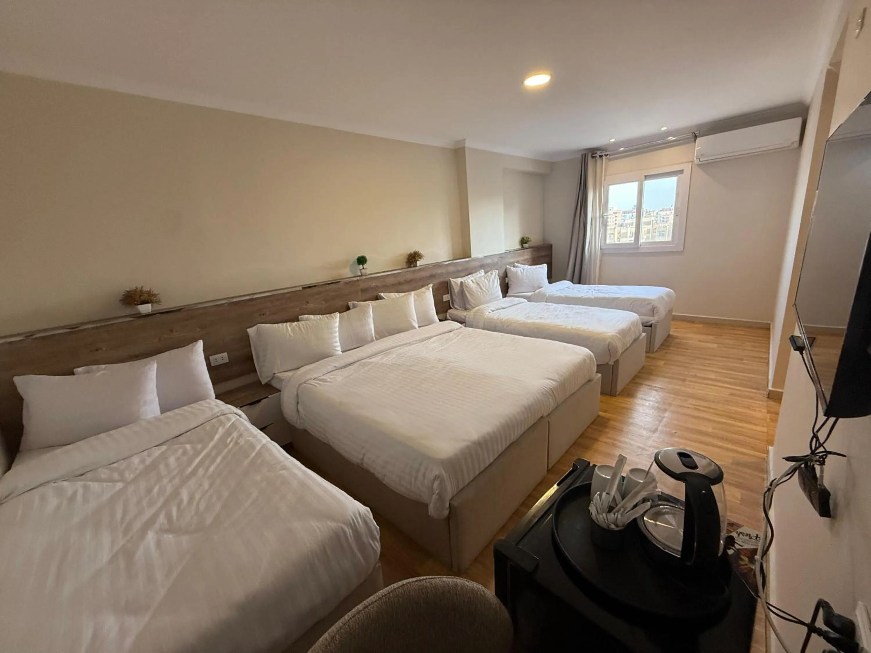 Bed in Eco green pyramids hotel