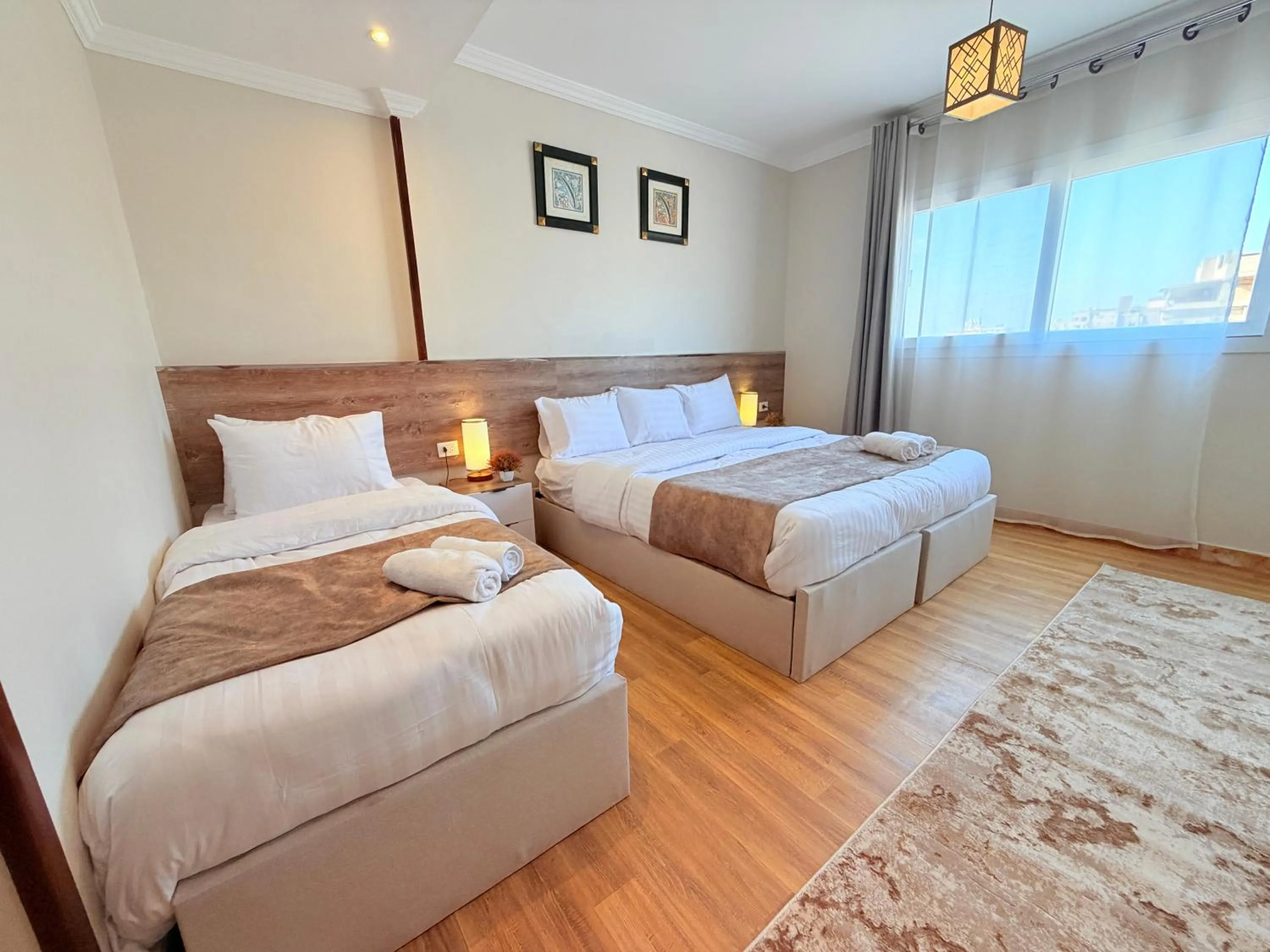 Bed in Eco green pyramids hotel