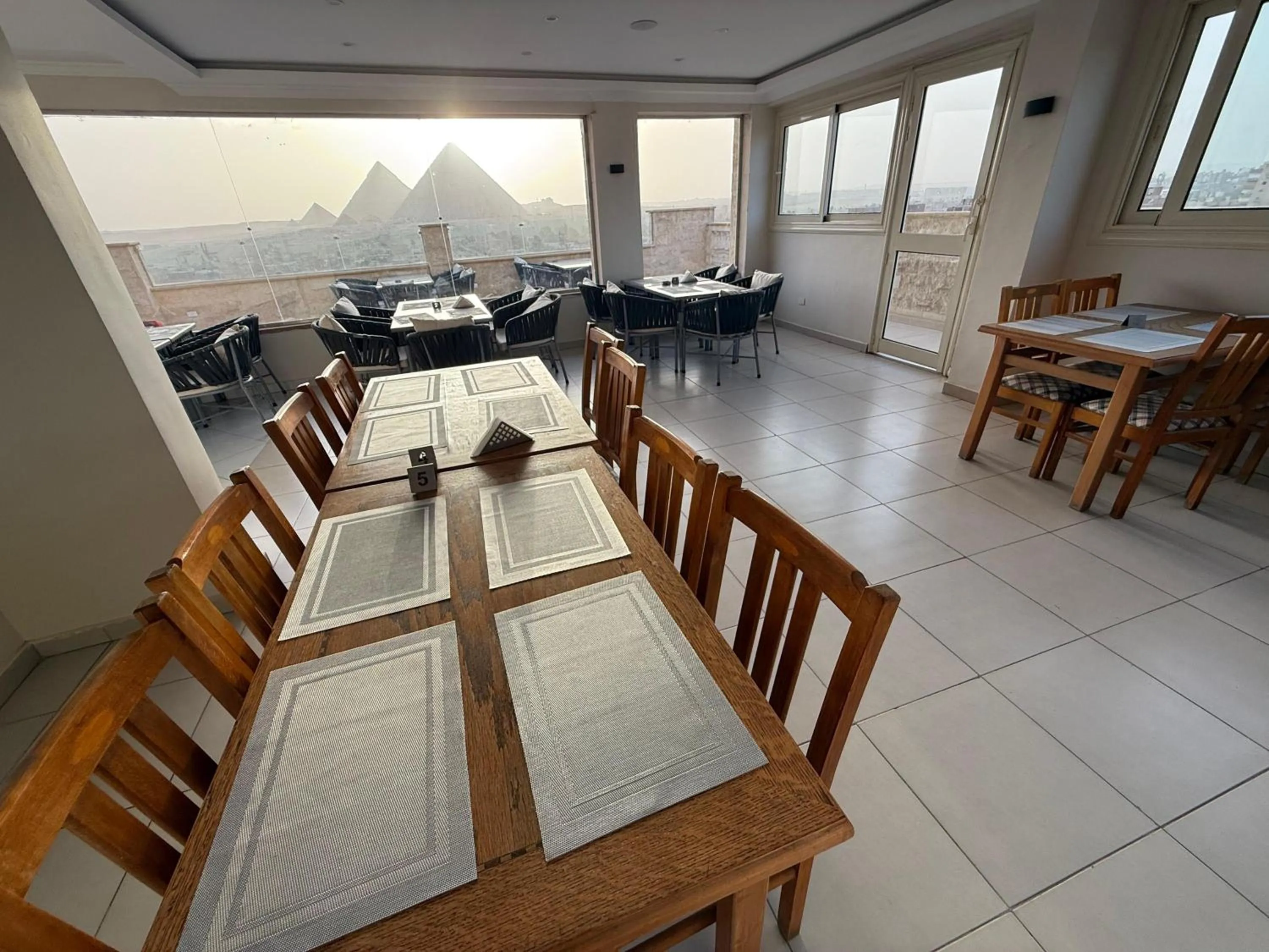 Natural landscape in Eco green pyramids hotel