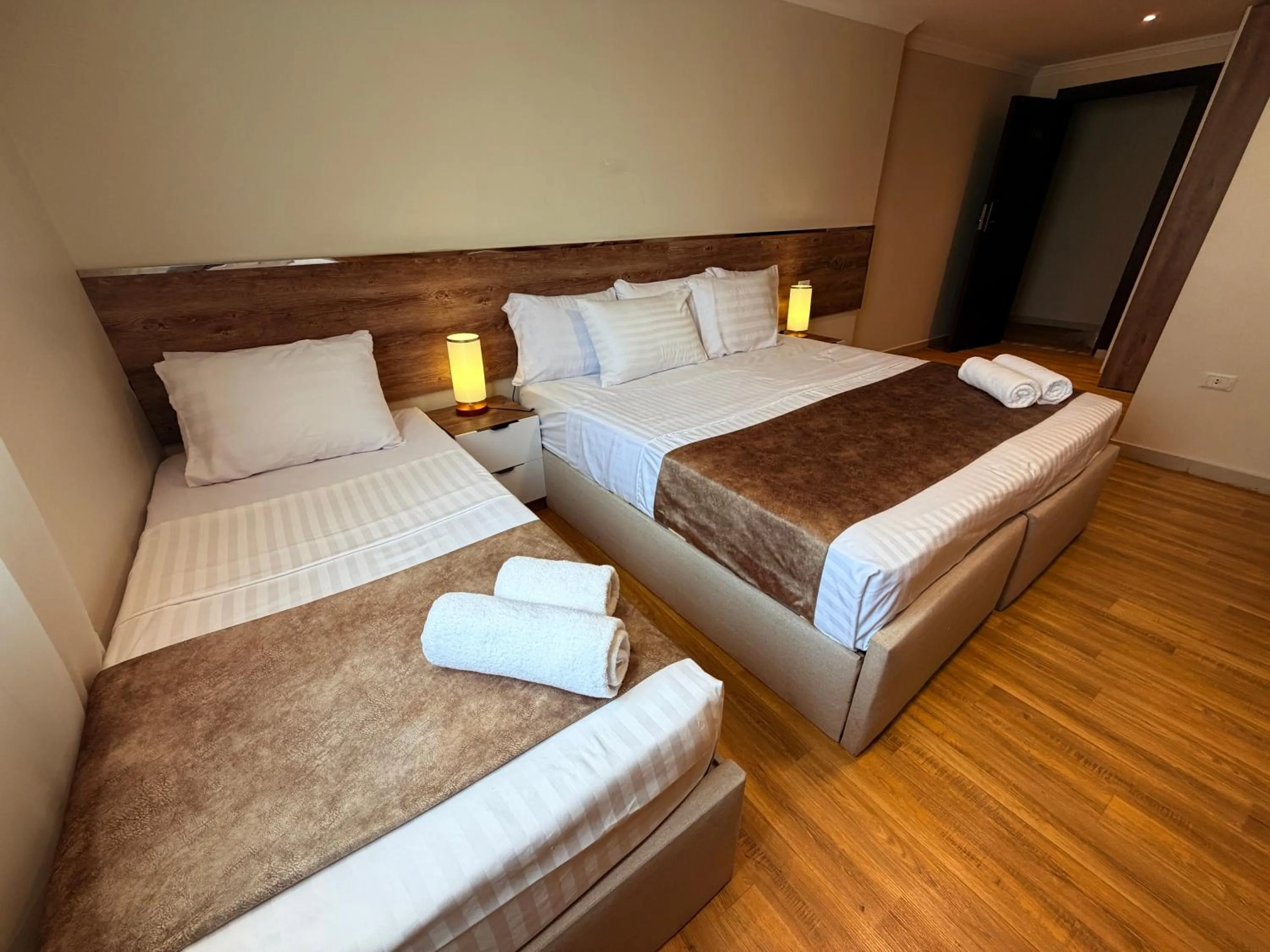 Bed in Eco green pyramids hotel