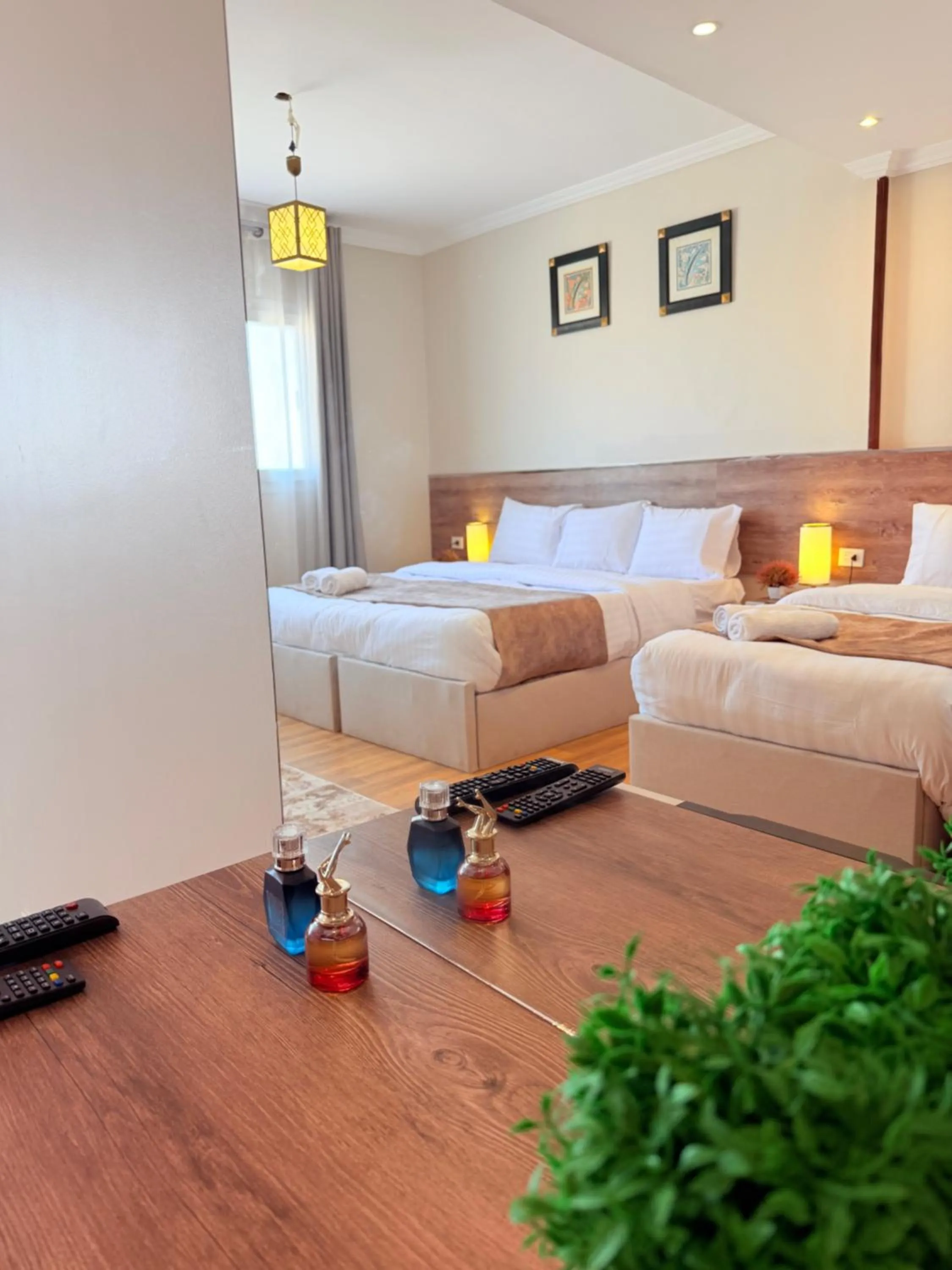 Bed in Eco green pyramids hotel