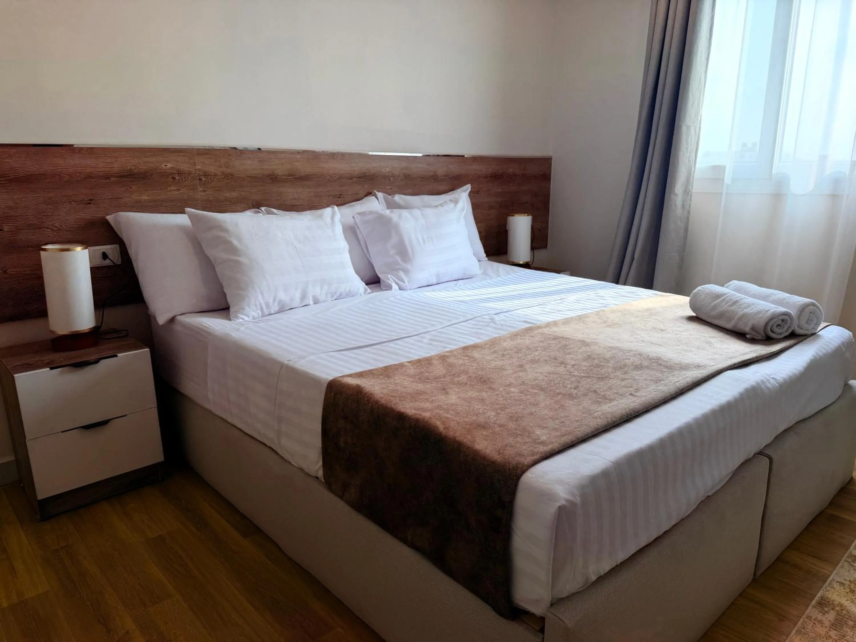 Bed in Eco green pyramids hotel