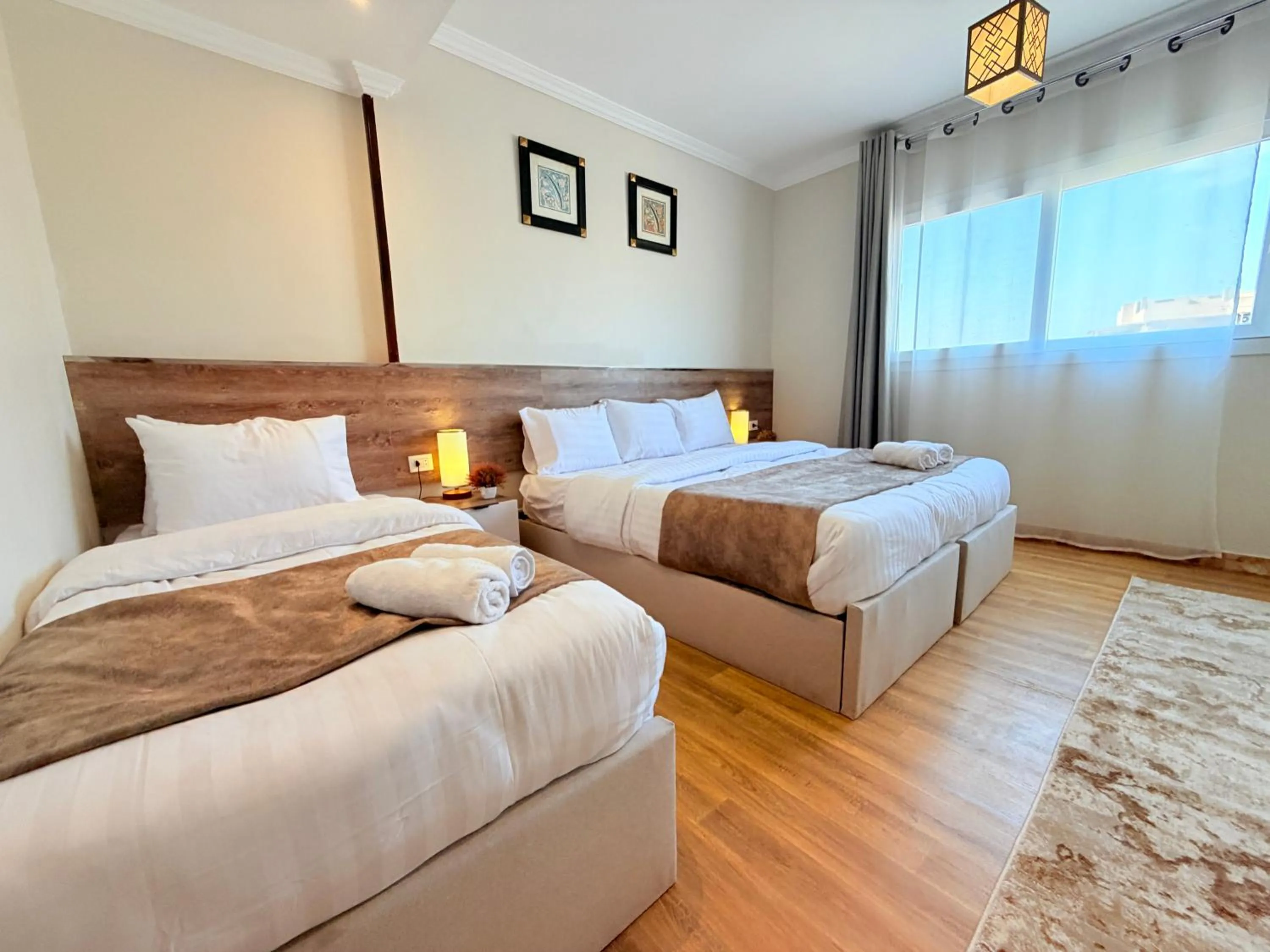 Bed in Eco green pyramids hotel