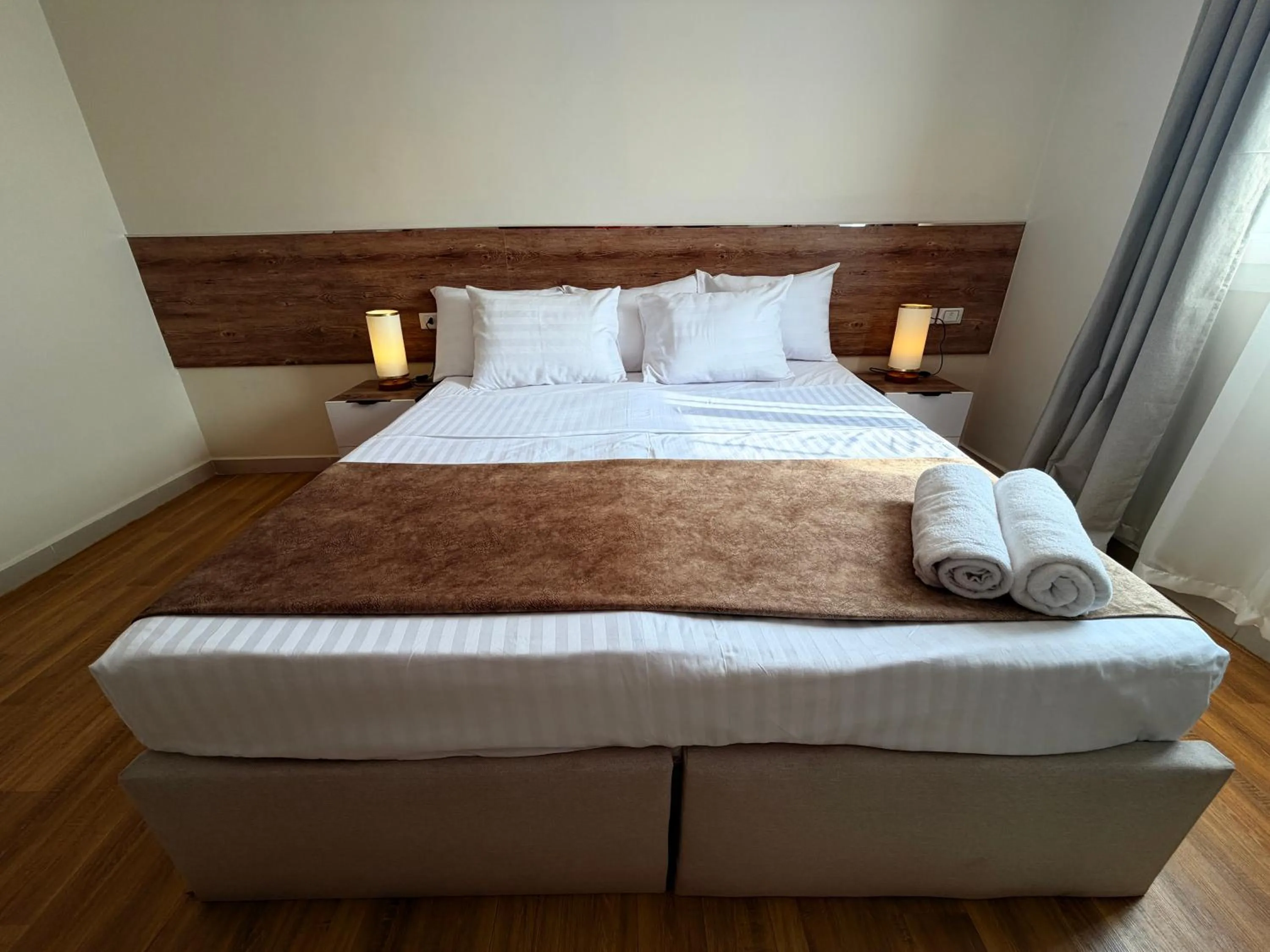 Bed in Eco green pyramids hotel