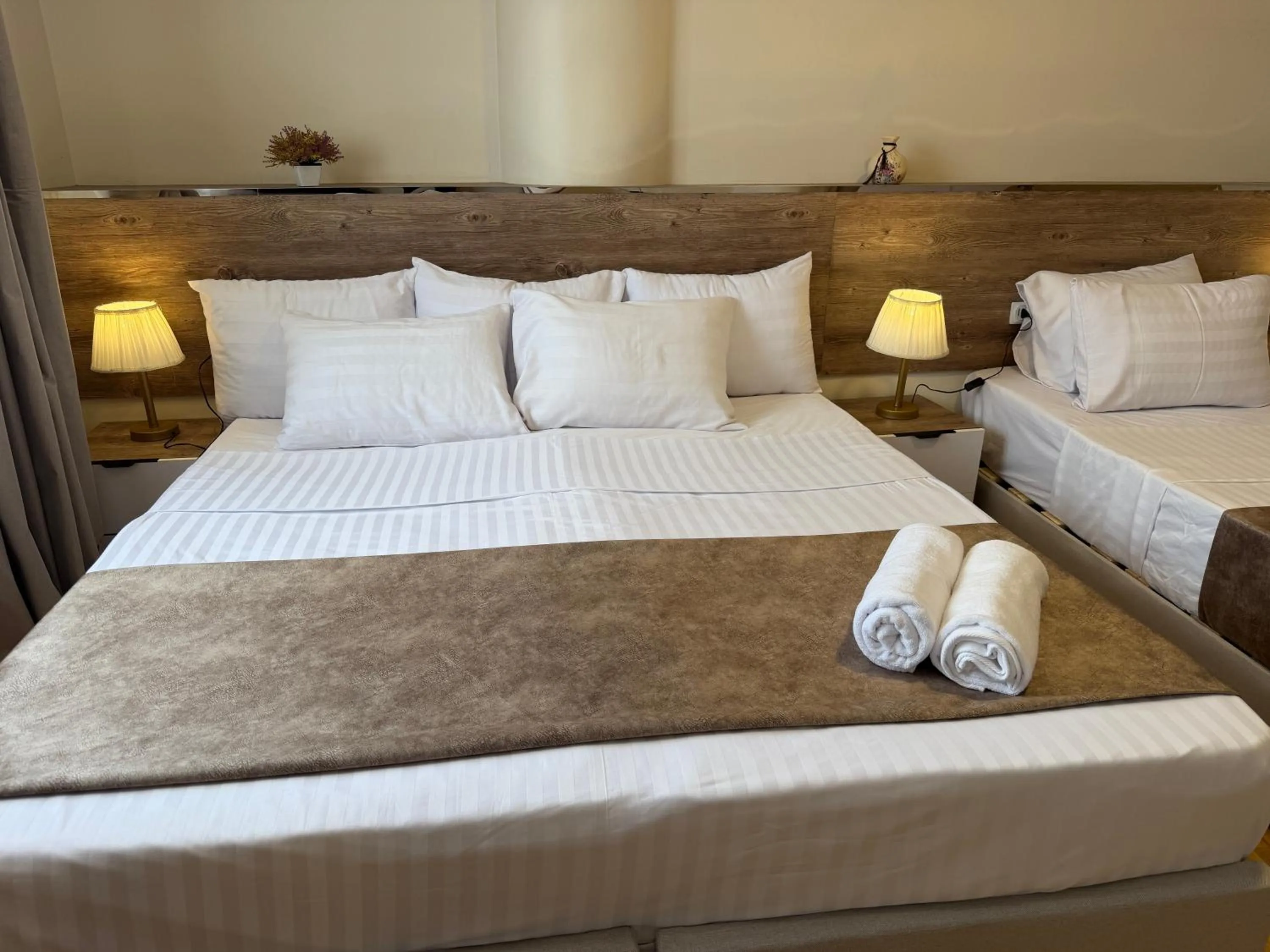 Bed in Eco green pyramids hotel