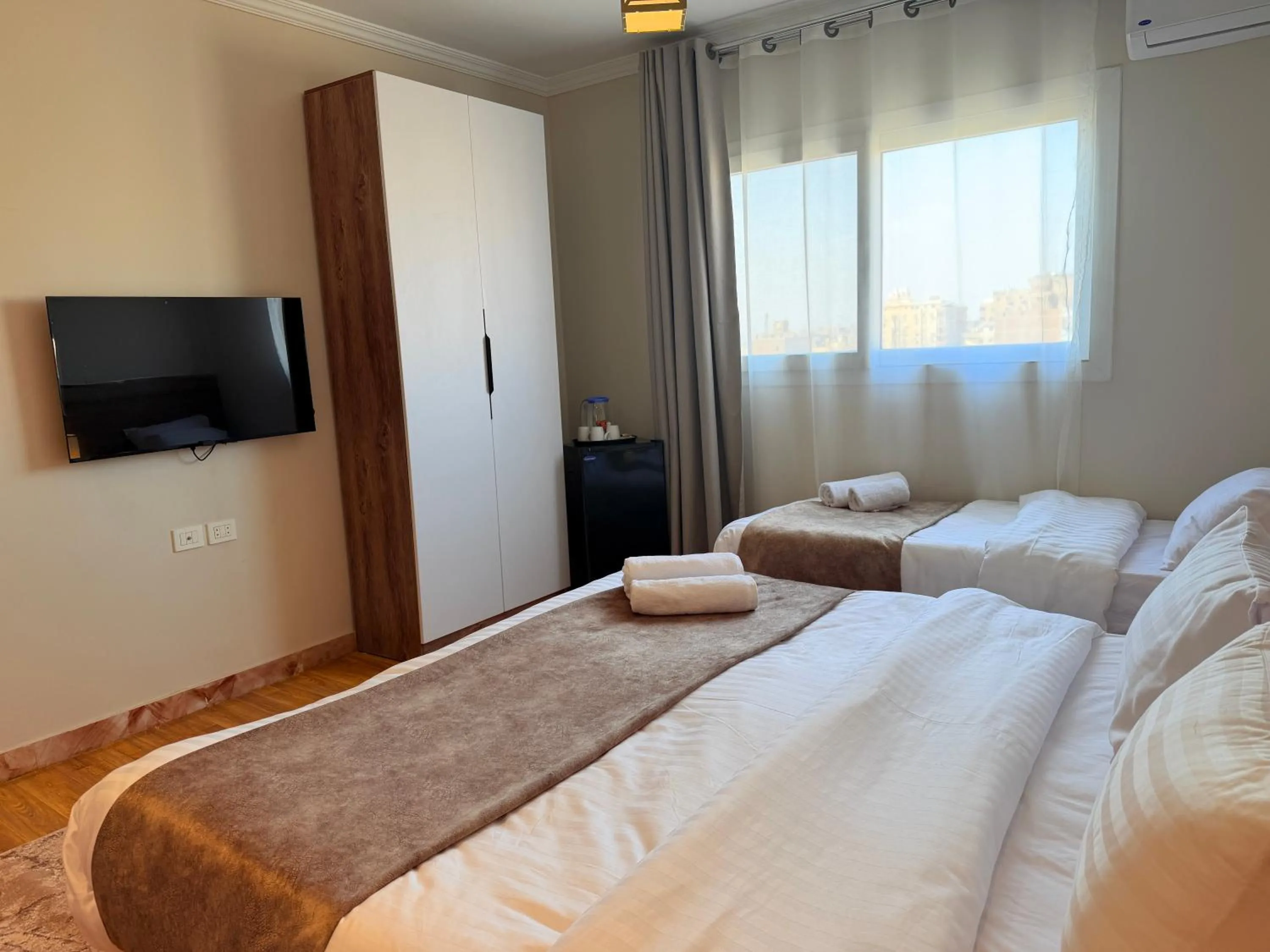 Bed in Eco green pyramids hotel