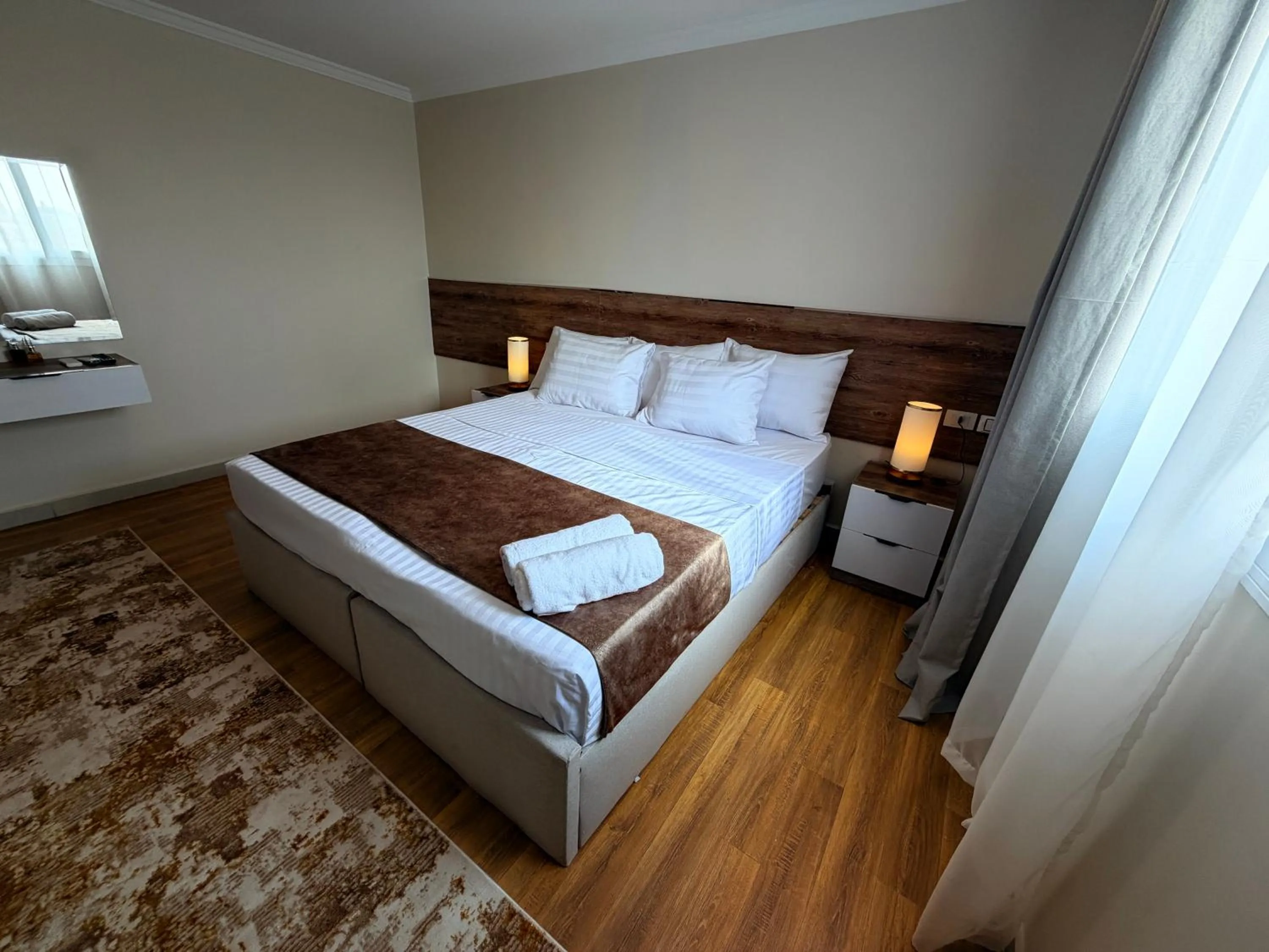 Bed in Eco green pyramids hotel