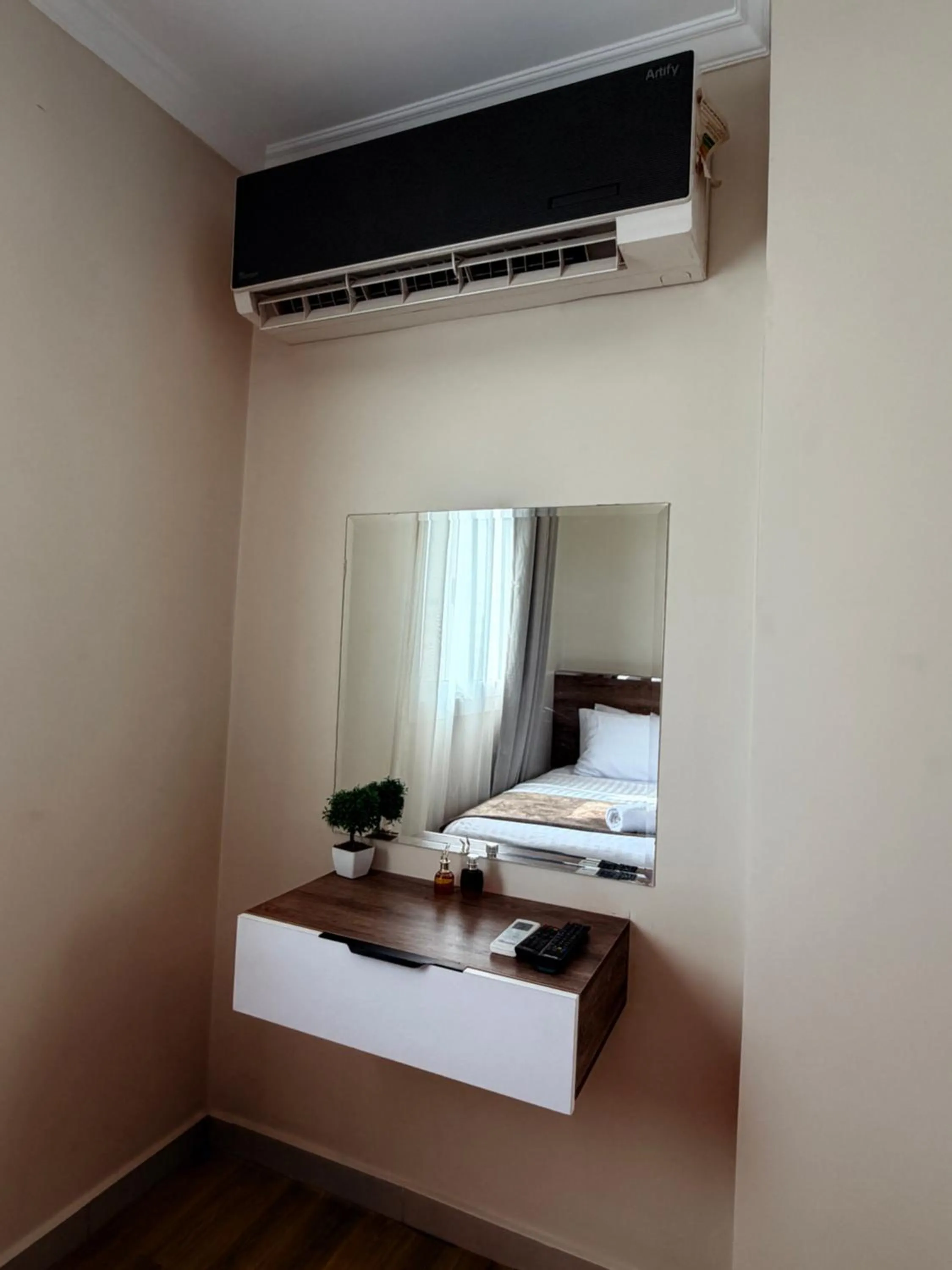 Bed in Eco green pyramids hotel