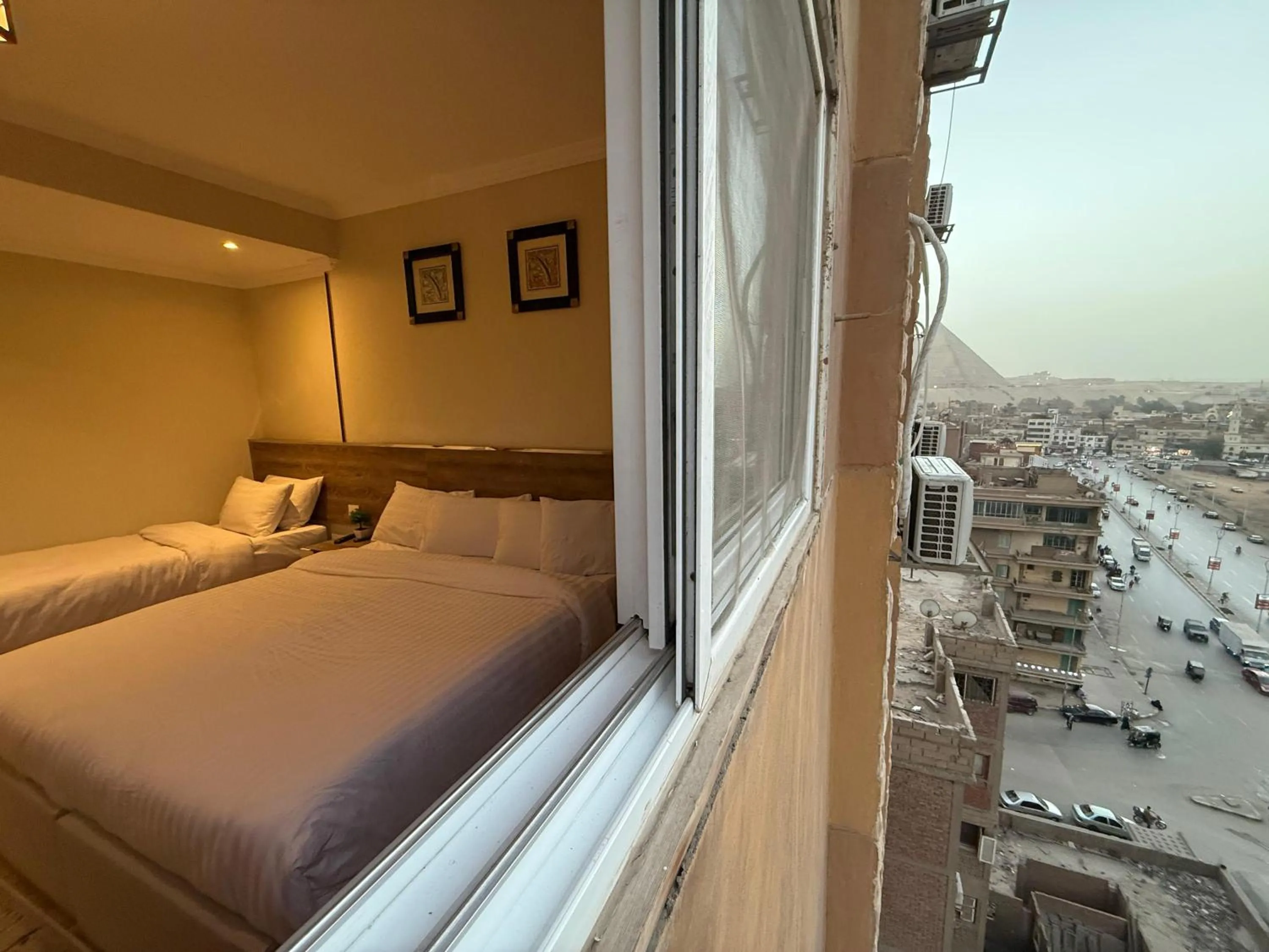 Bed in Eco green pyramids hotel