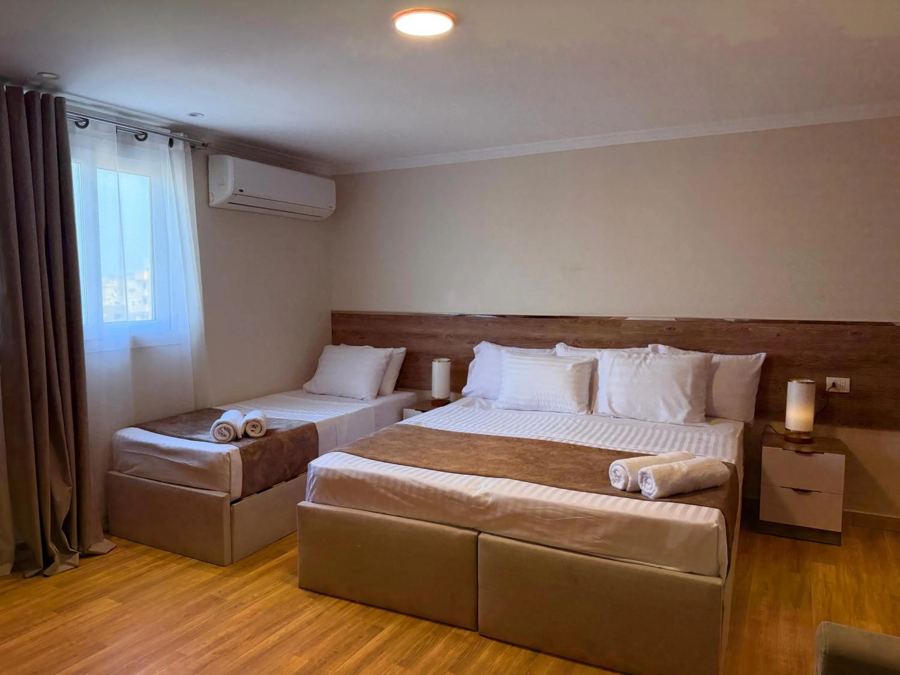 Bed in Eco green pyramids hotel