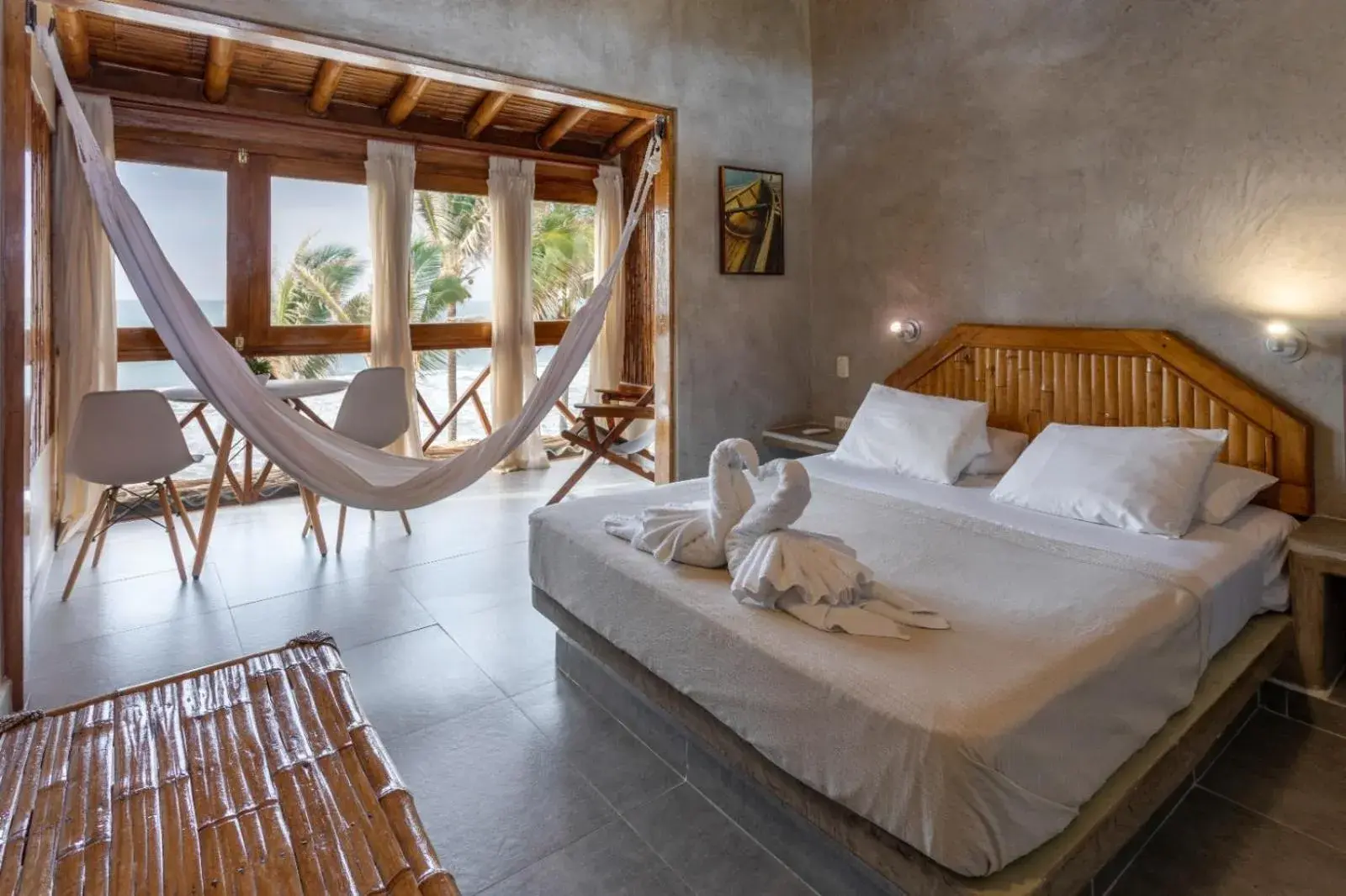Deluxe Double Room with Sea View in Casa de Playa Bungalows & Restaurant Deluxe Double Room with Sea View in Casa de Playa Bungalows & Restaurant