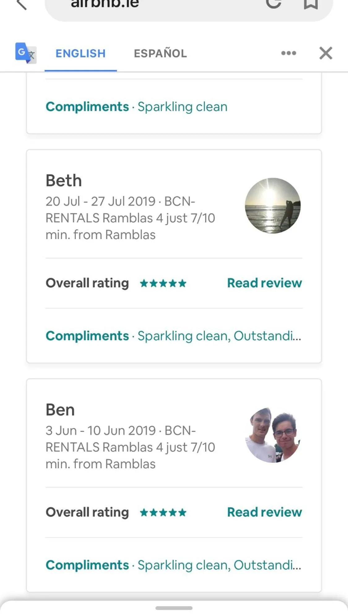 Certificate/Award in Bcn-rentals apartments in the Old town