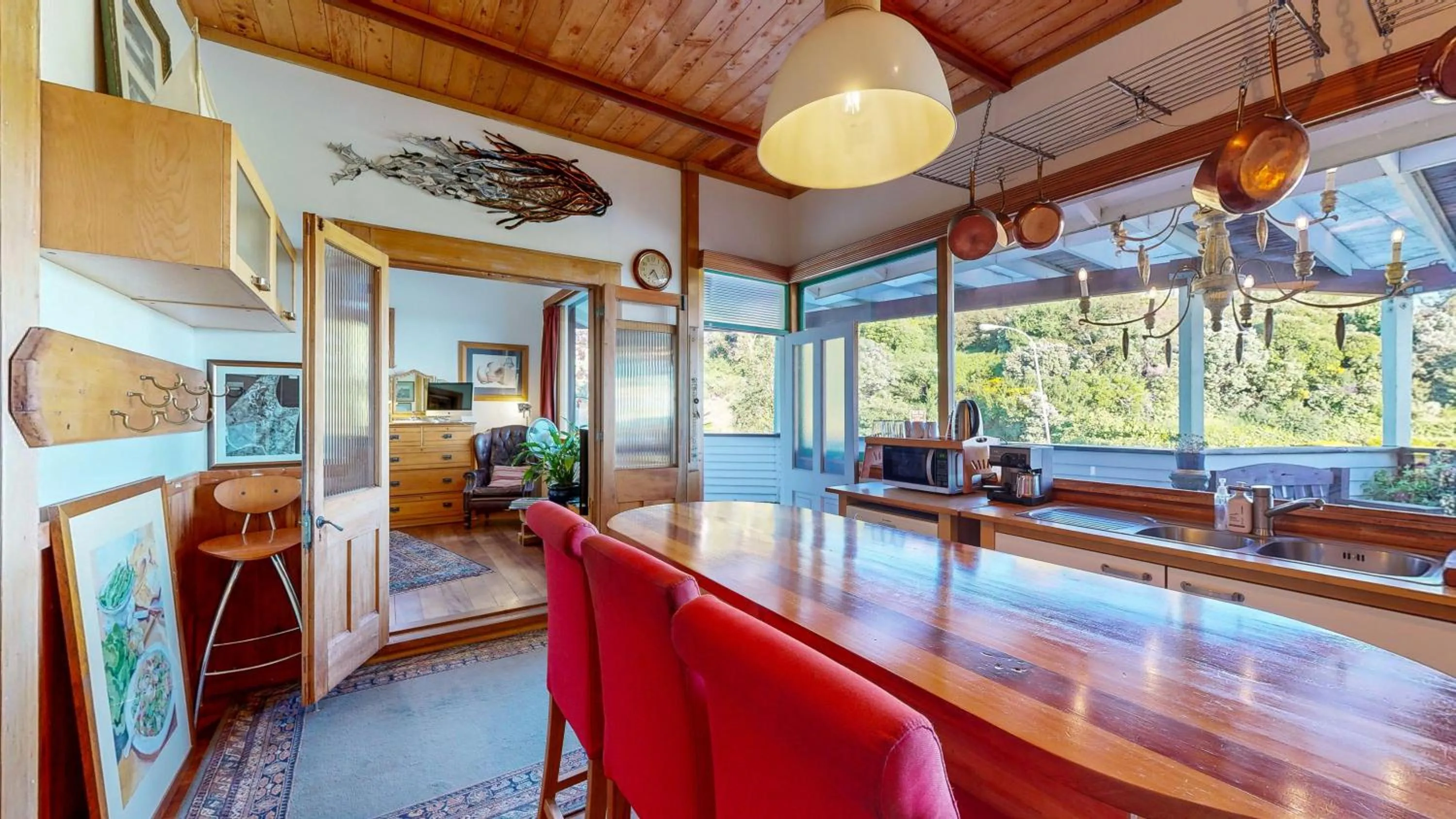Seating area in Bluff Hill Lighthouse B&B