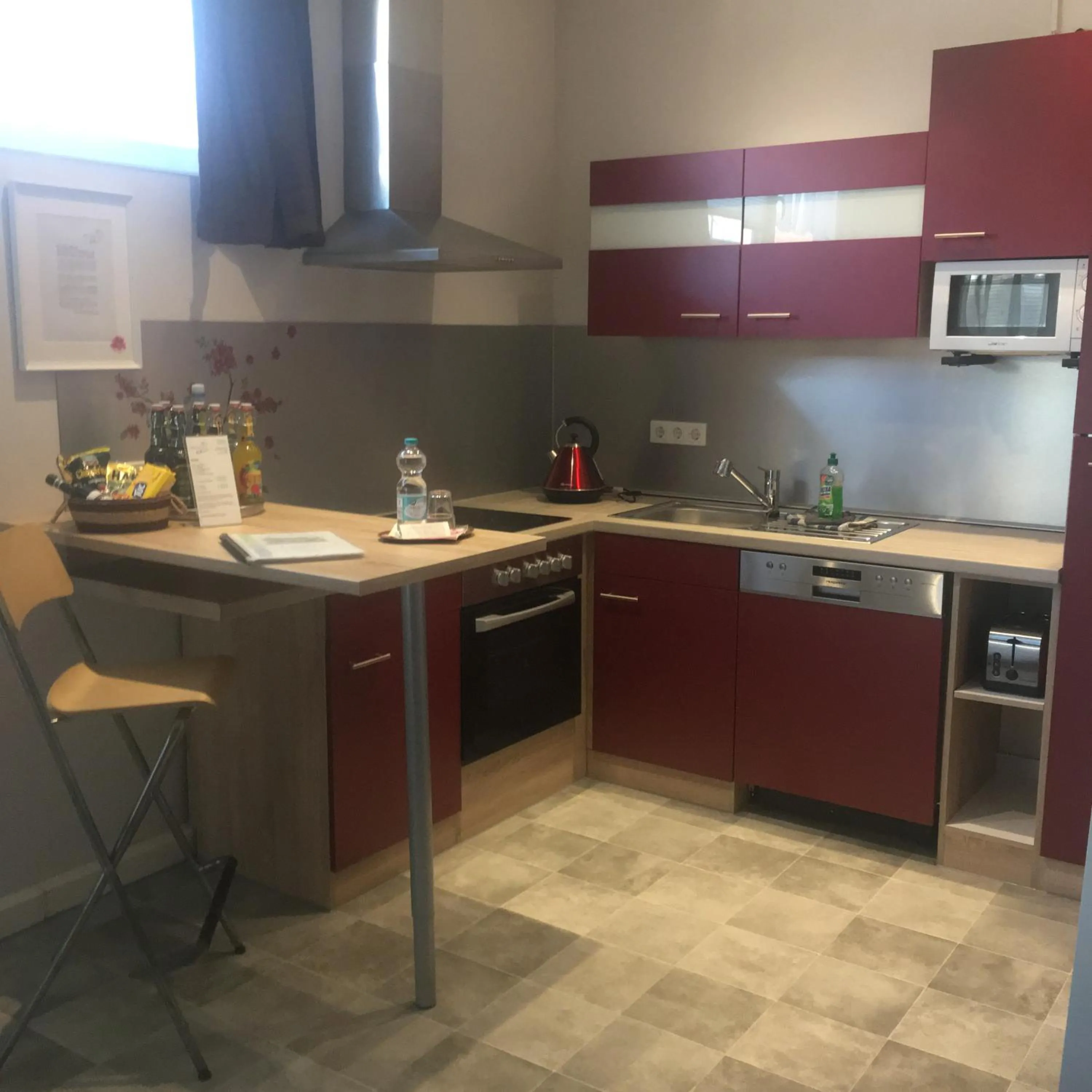 Kitchen or kitchenette in ApartmentHotel Vollumen