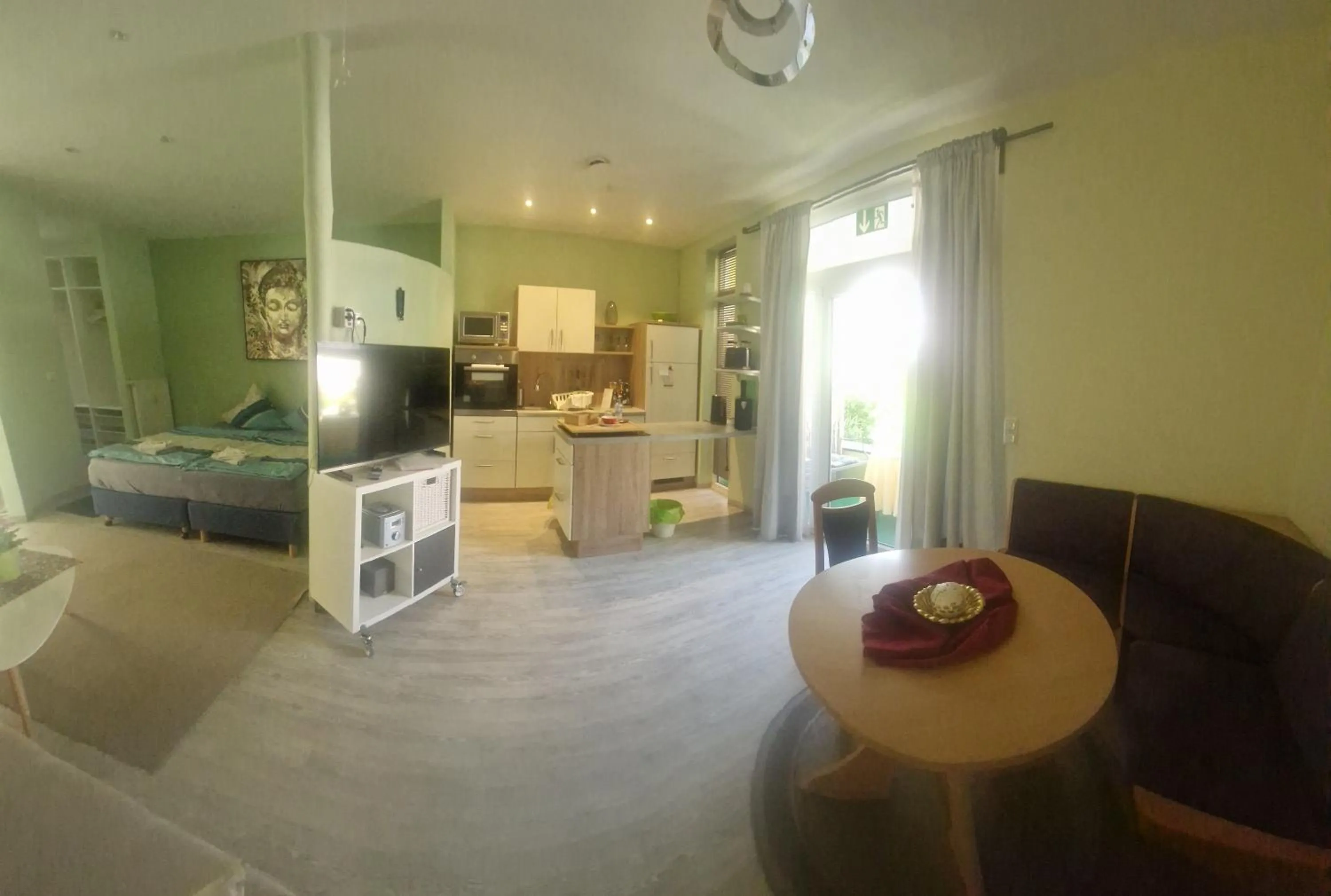 Bed in ApartmentHotel Vollumen