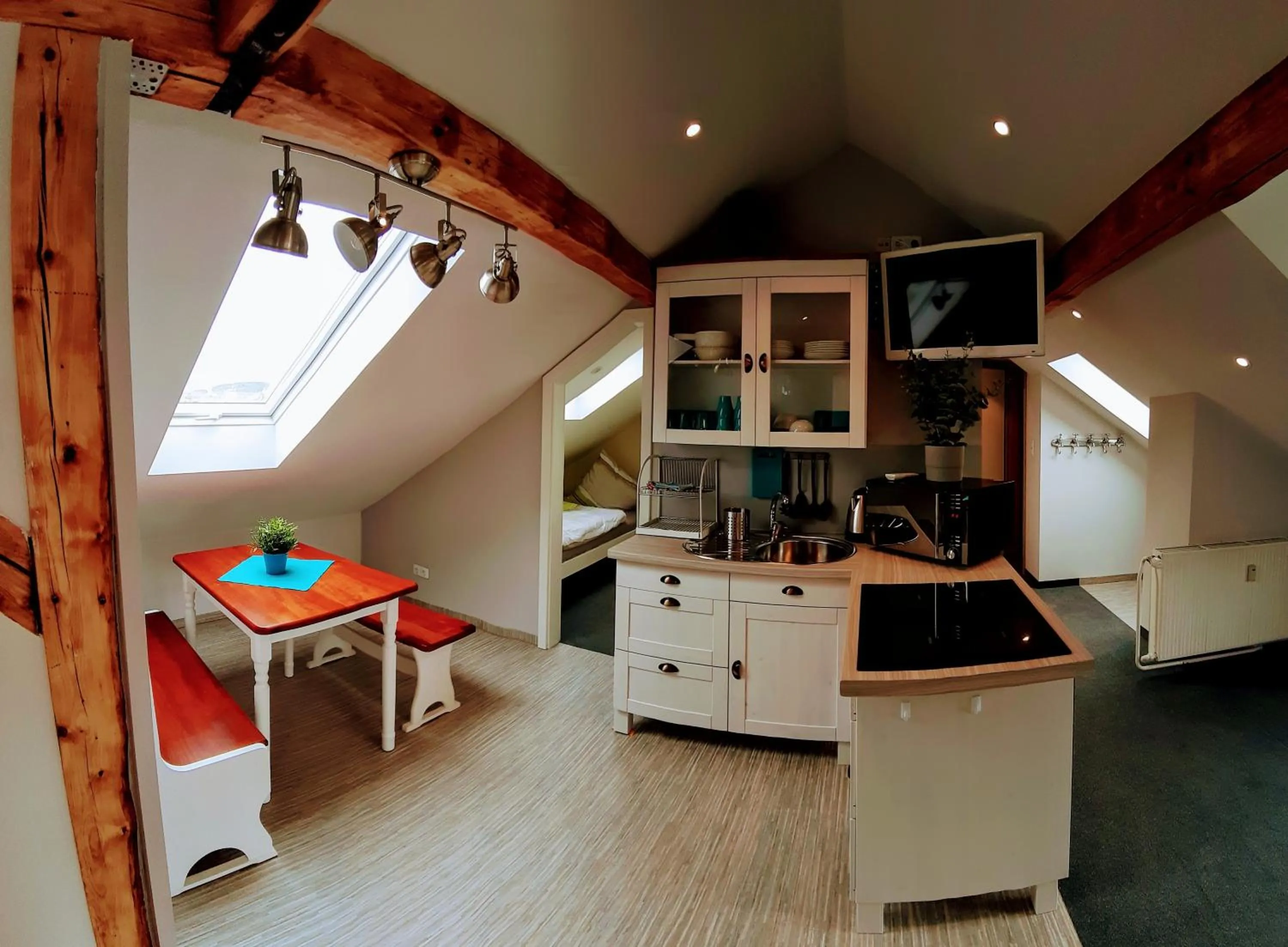 Kitchen or kitchenette in ApartmentHotel Vollumen