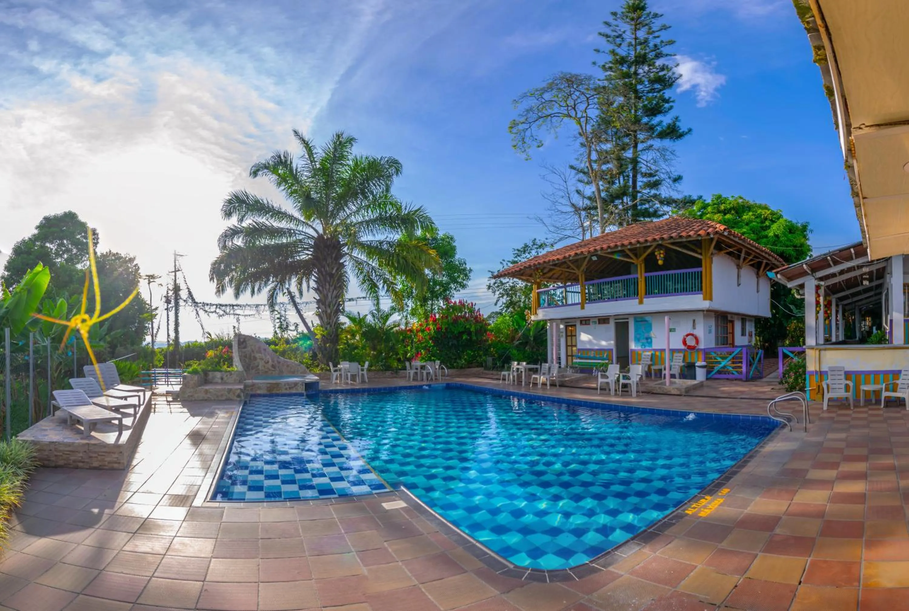 Swimming pool in Eco Hotel las Palmas