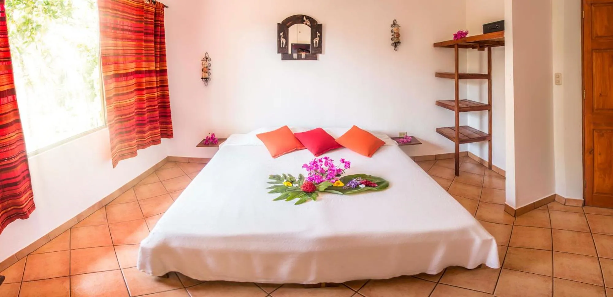 Bed in Hotel Laguna del Cocodrilo