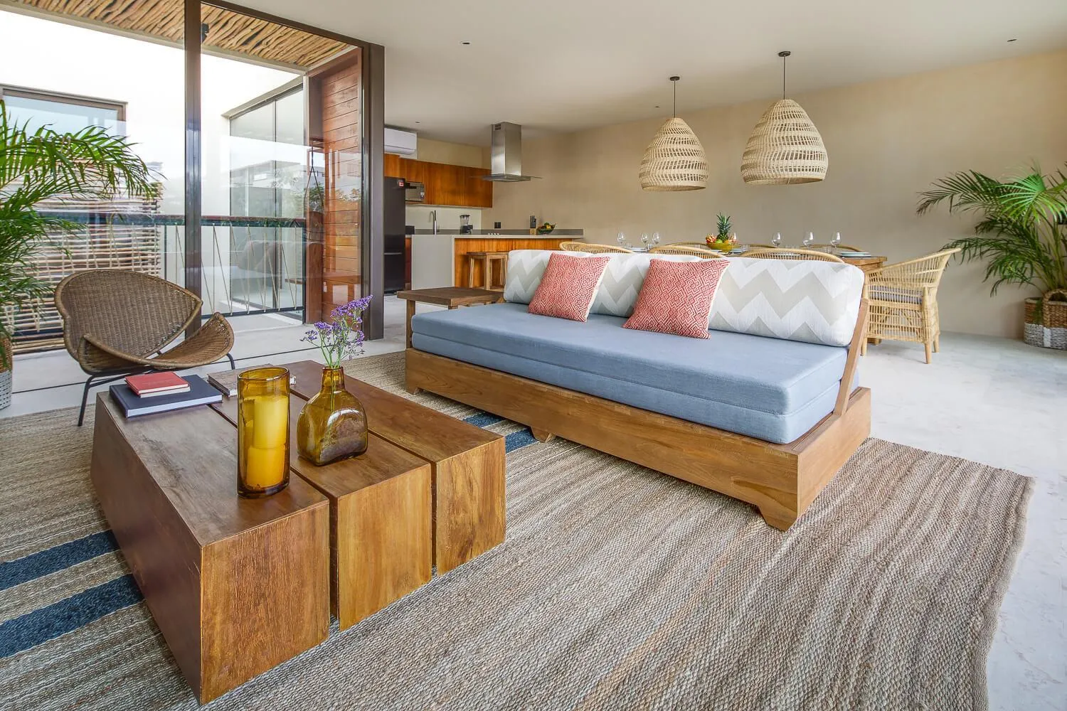 Living room in Copal Tulum Hotel