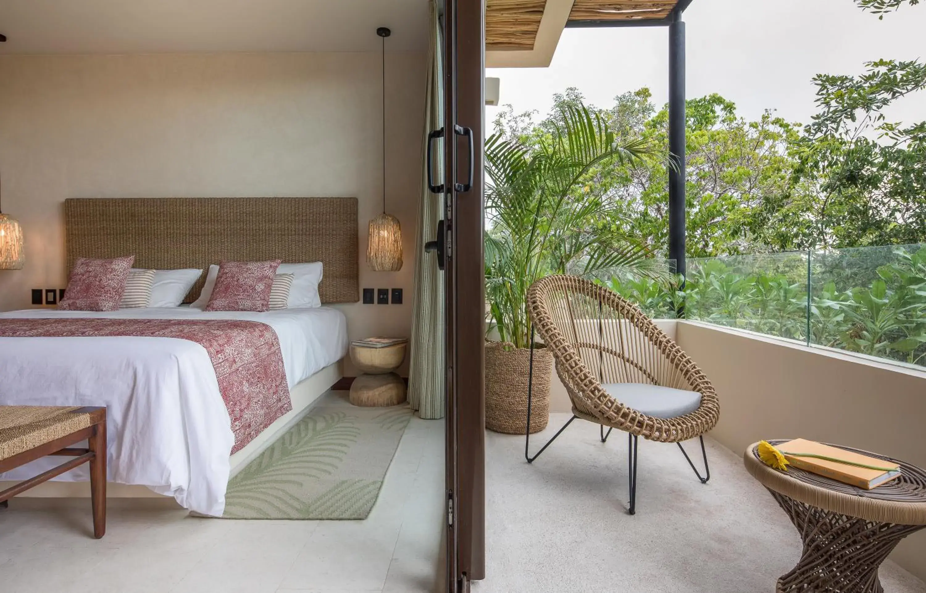 Luxury 3 Bedroom Jungle Apartment Private Pool Garden View 1 King, 4 Single Beds & 1 King Sofa Bed in Copal Tulum Hotel Luxury 3 Bedroom Jungle Apartment Private Pool Garden View 1 King, 4 Single Beds & 1 King Sofa Bed in Copal Tulum Hotel
