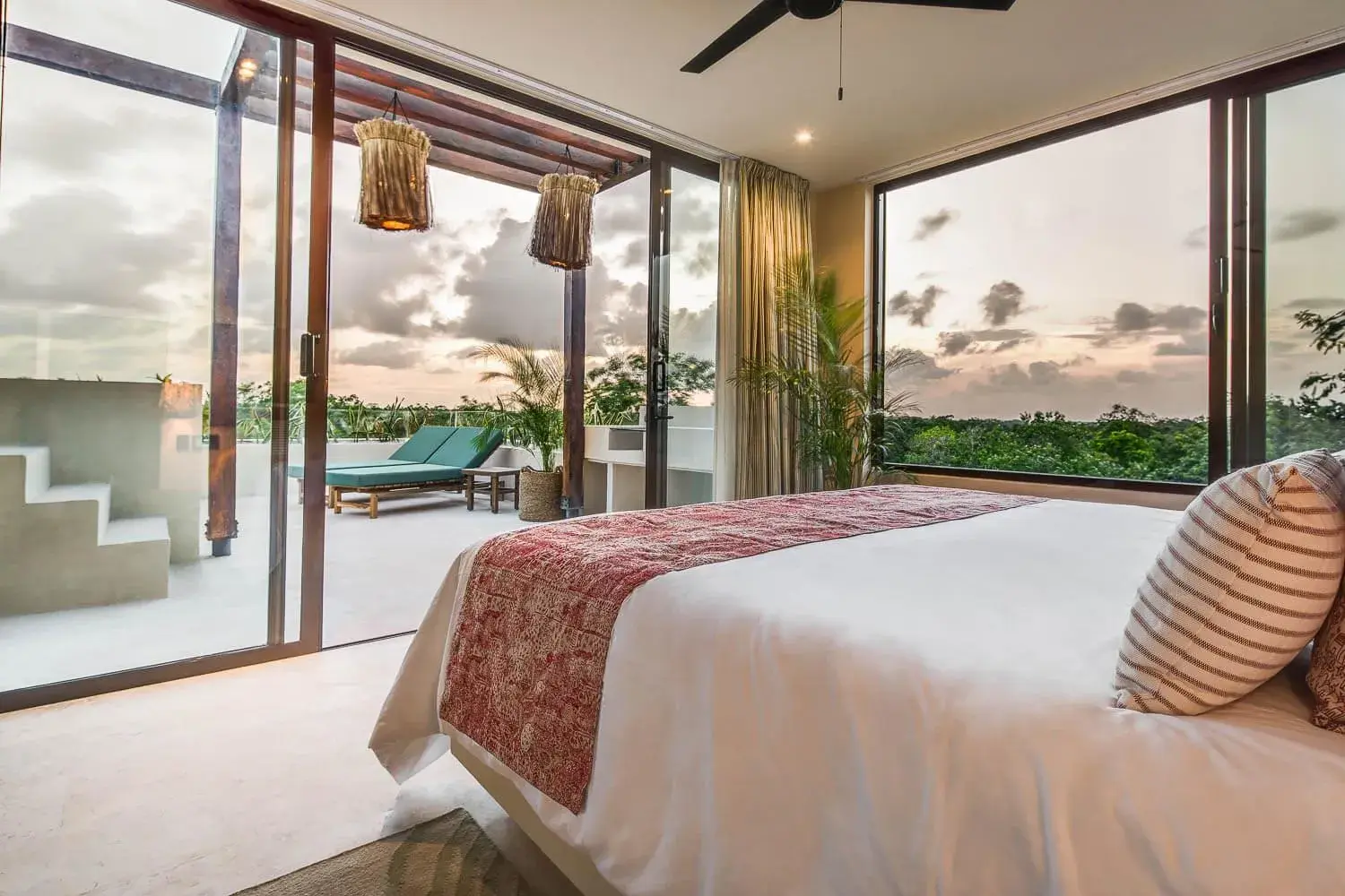 Bed in Copal Tulum Hotel Bed in Copal Tulum Hotel