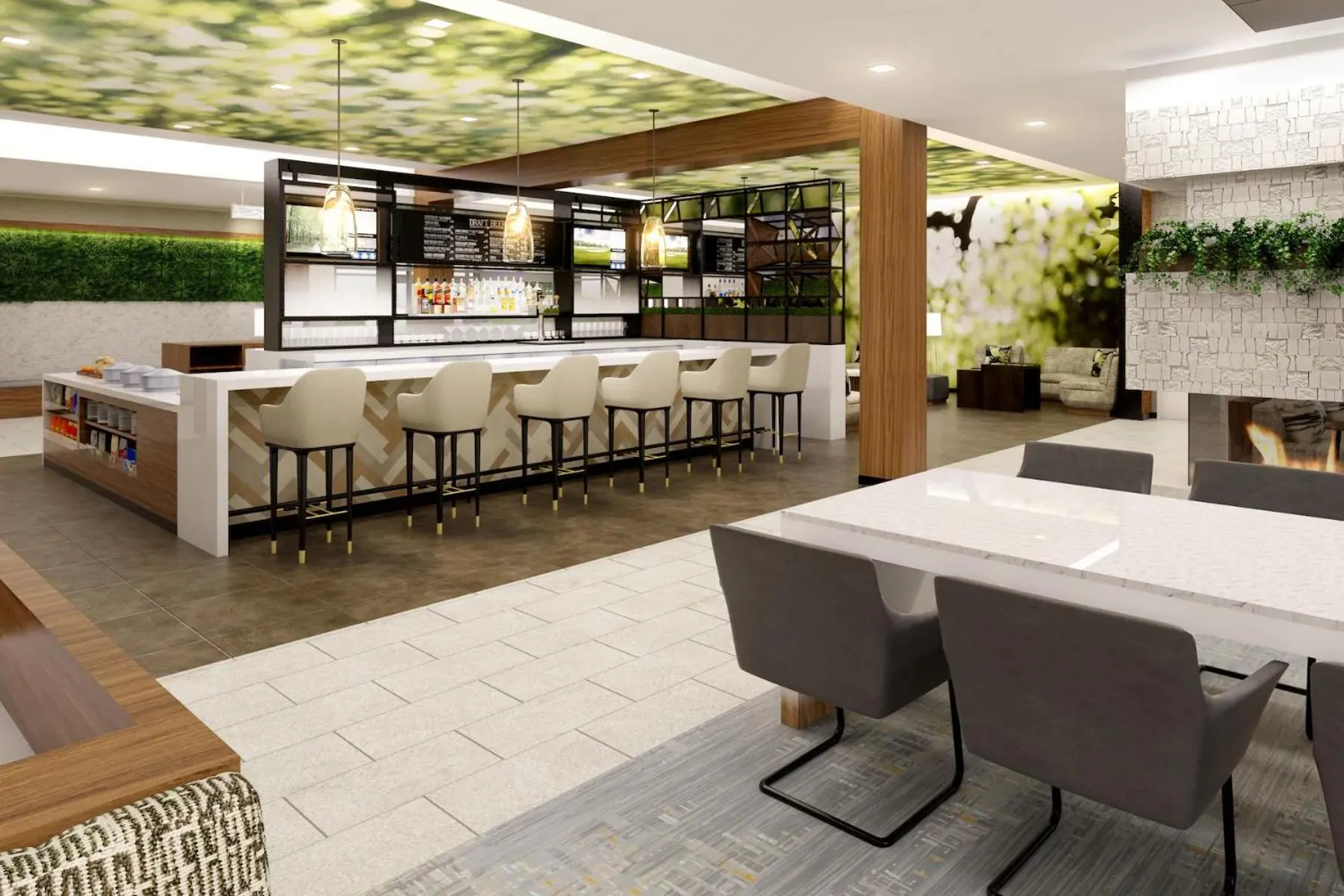 Lounge or bar in Wyndham Garden Sacramento Airport Natomas