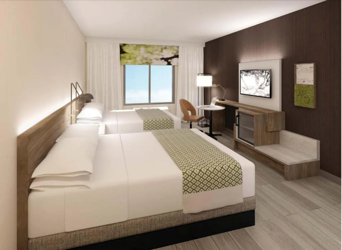 Photo of the whole room, Bed in Wyndham Garden Sacramento Airport Natomas