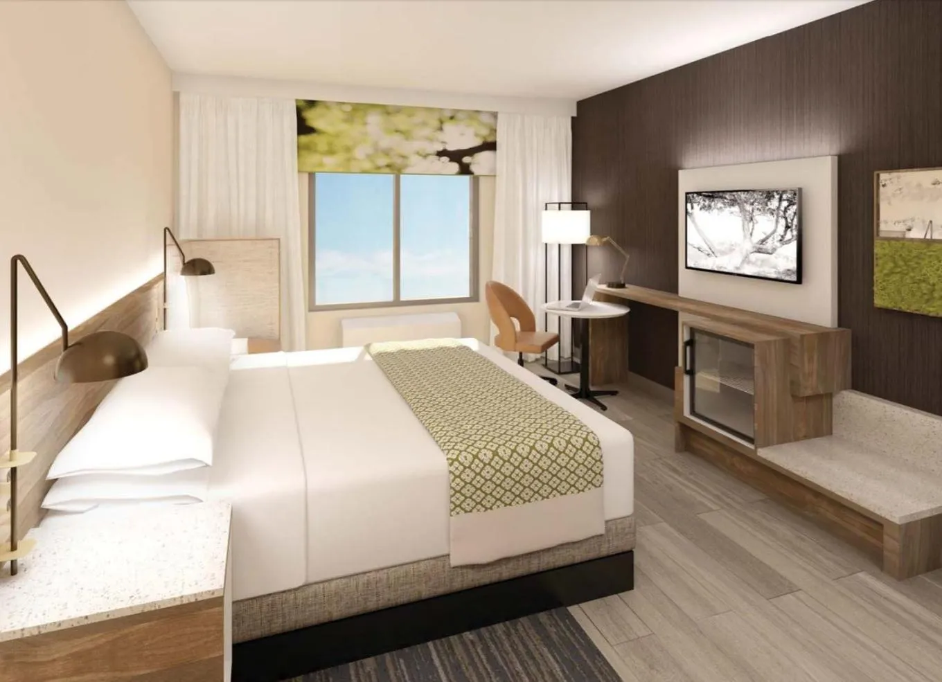 Photo of the whole room, Bed in Wyndham Garden Sacramento Airport Natomas