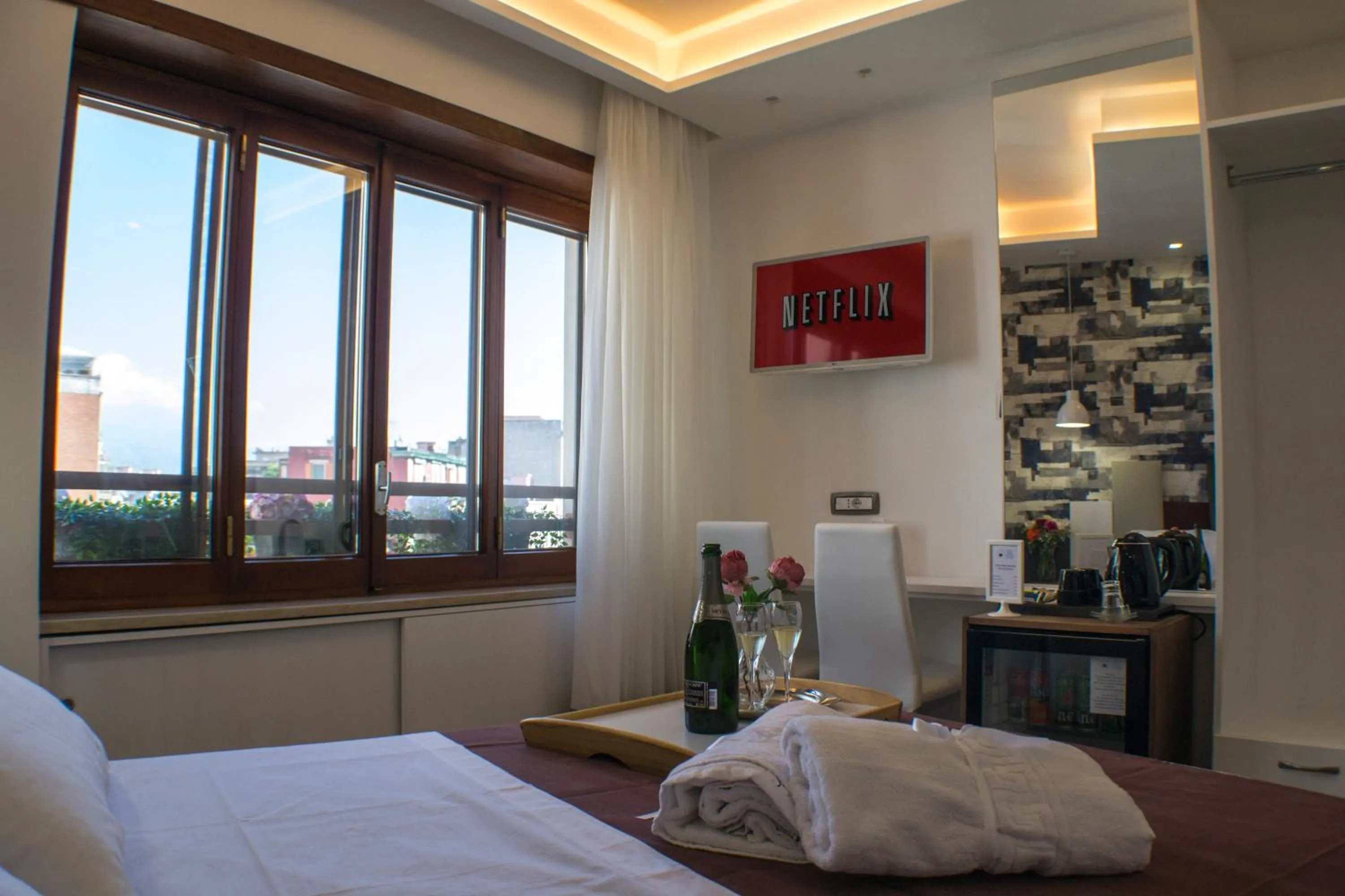 Bed in Napoli Central Station Studio