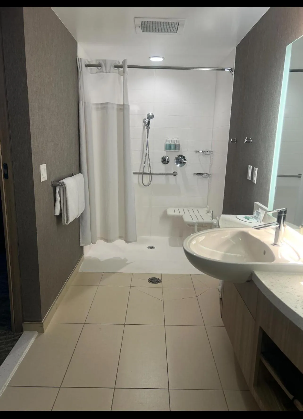 Shower in SpringHill Suites Denver Parker