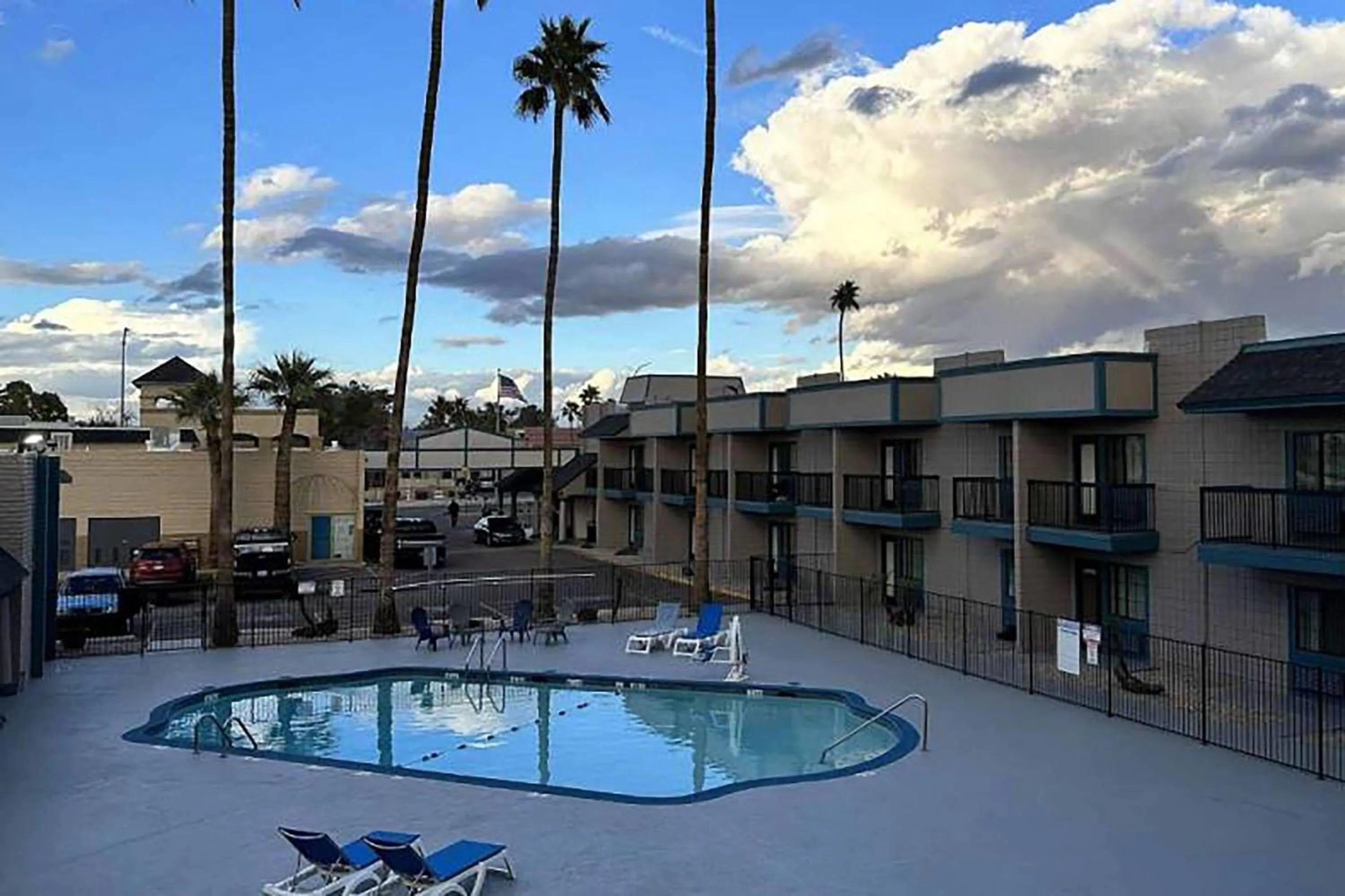Pool view in Super 8 by Wyndham Mesa Downtown Near Convention Center