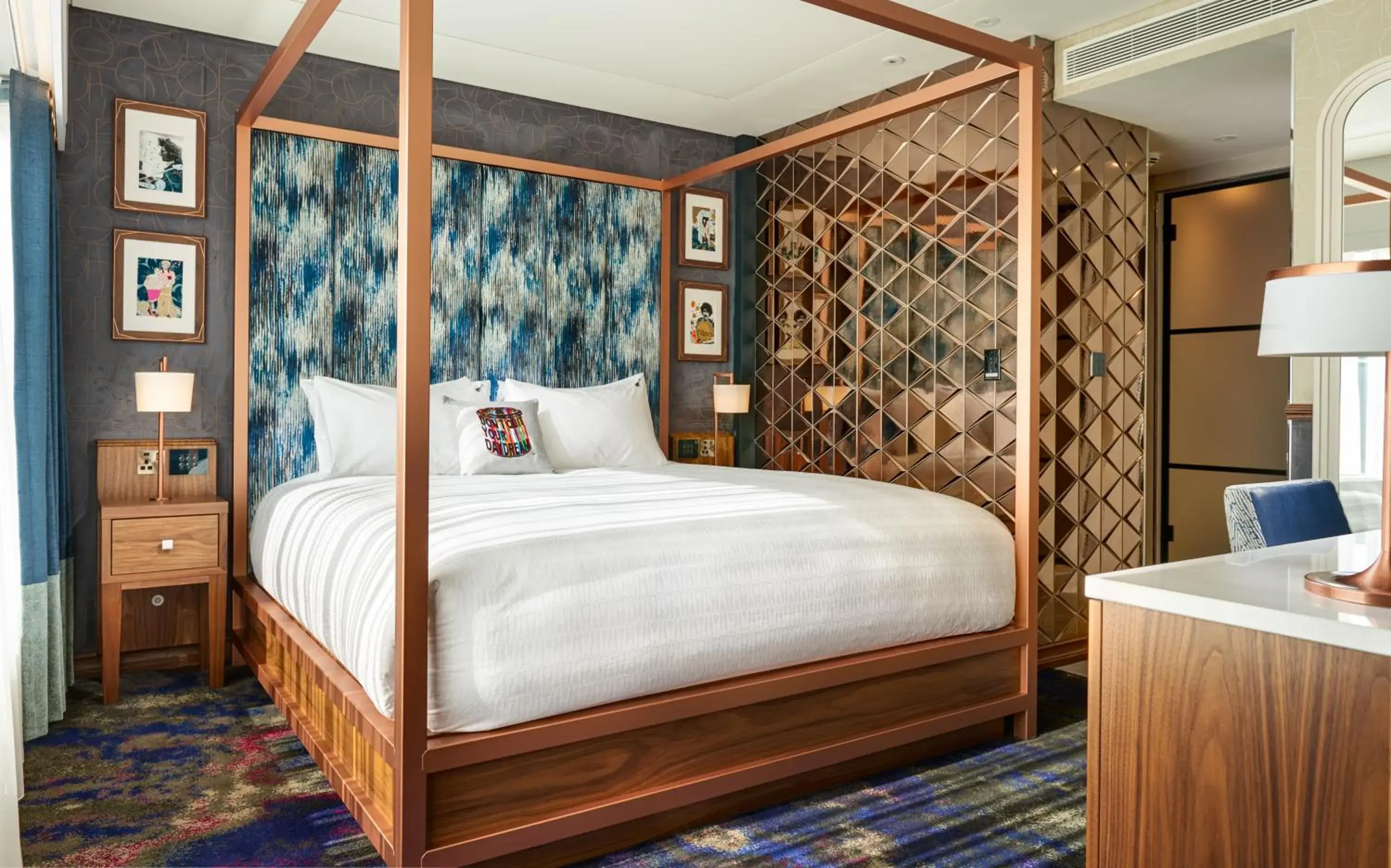 Bedroom, Bed in Hard Rock Hotel Dublin Bedroom, Bed in Hard Rock Hotel Dublin