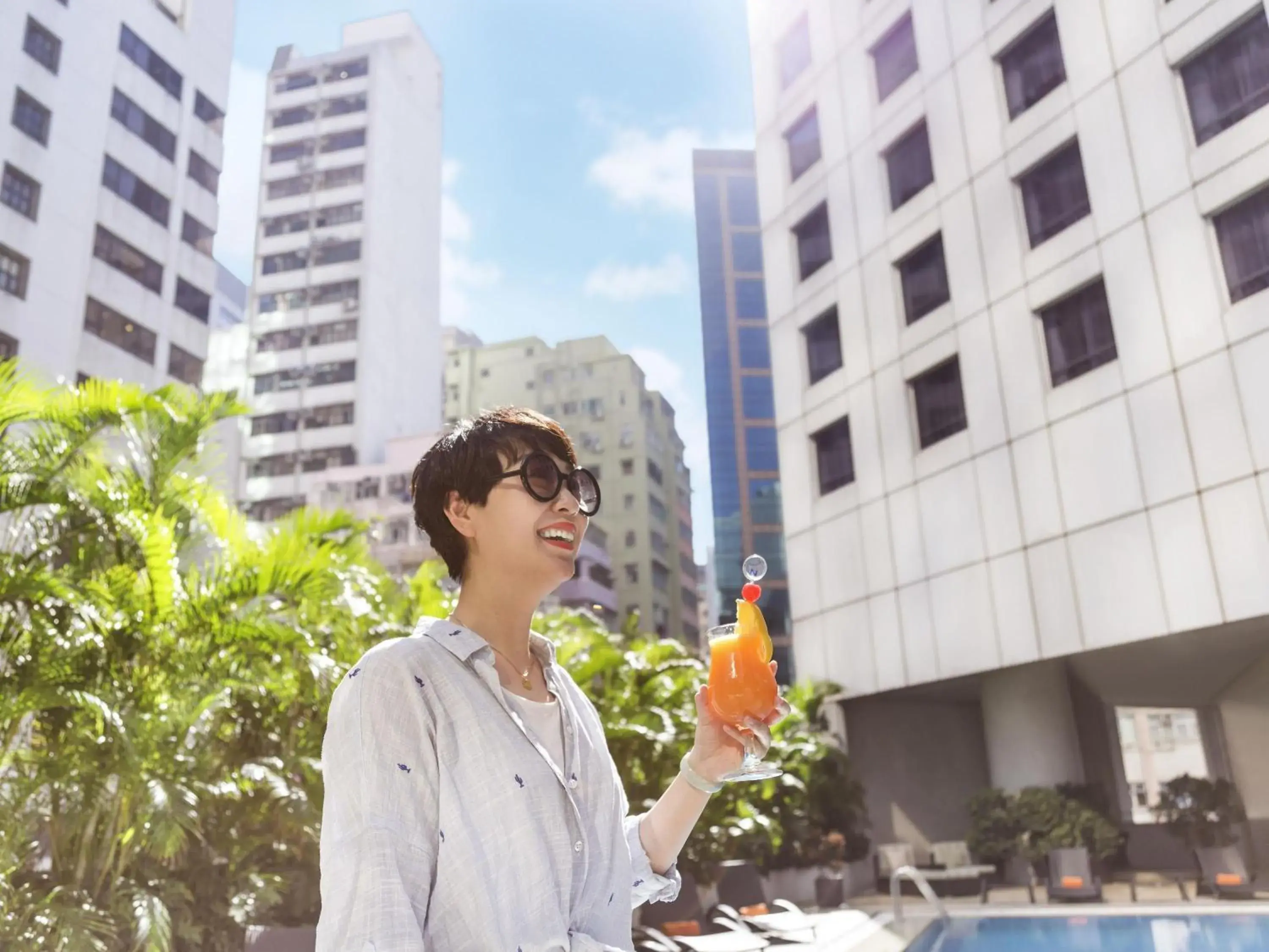Pool view in Novotel Century Hong Kong Pool view in Novotel Century Hong Kong