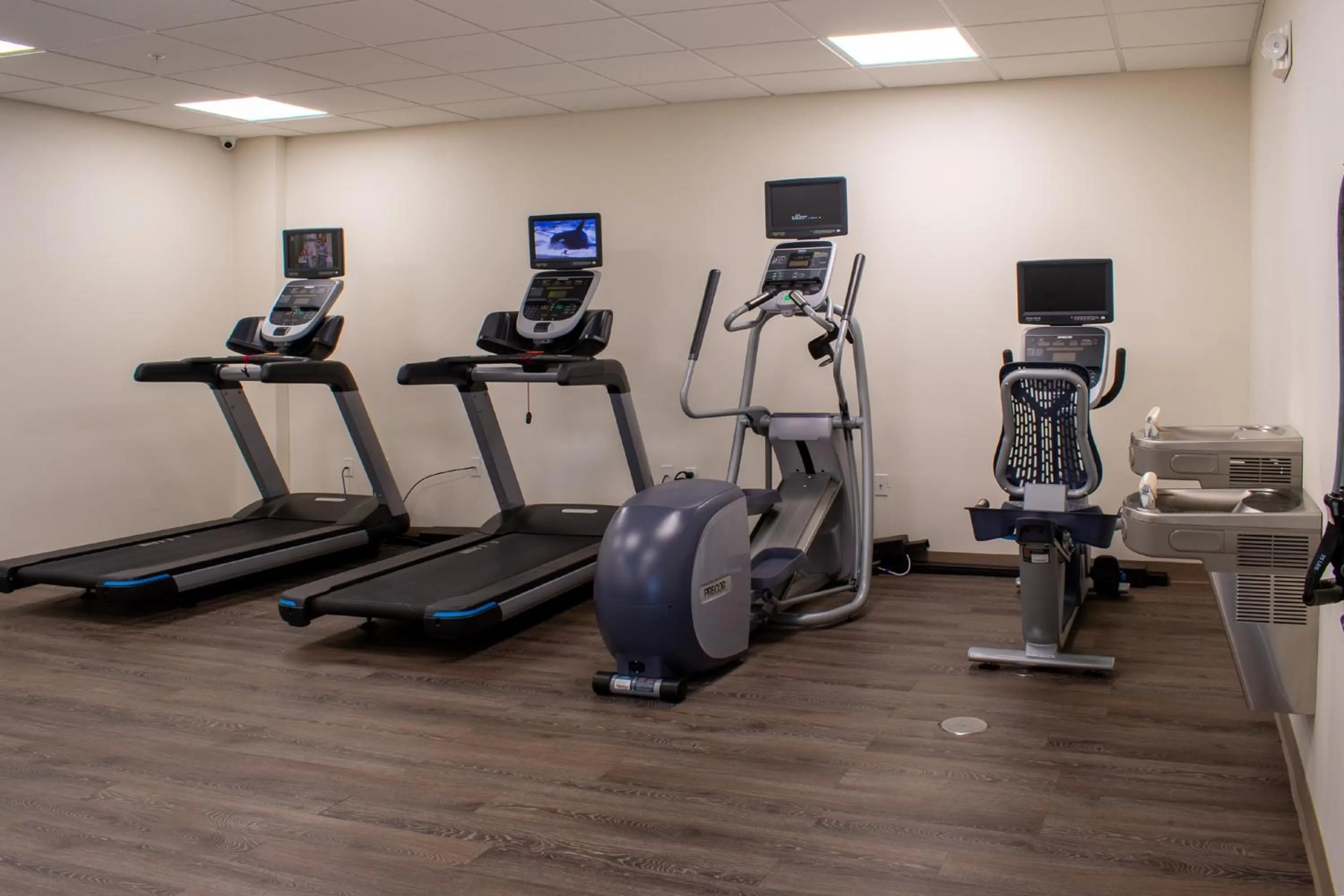 Fitness centre/facilities in Holiday Inn Express & Suites - Yorkville by IHG