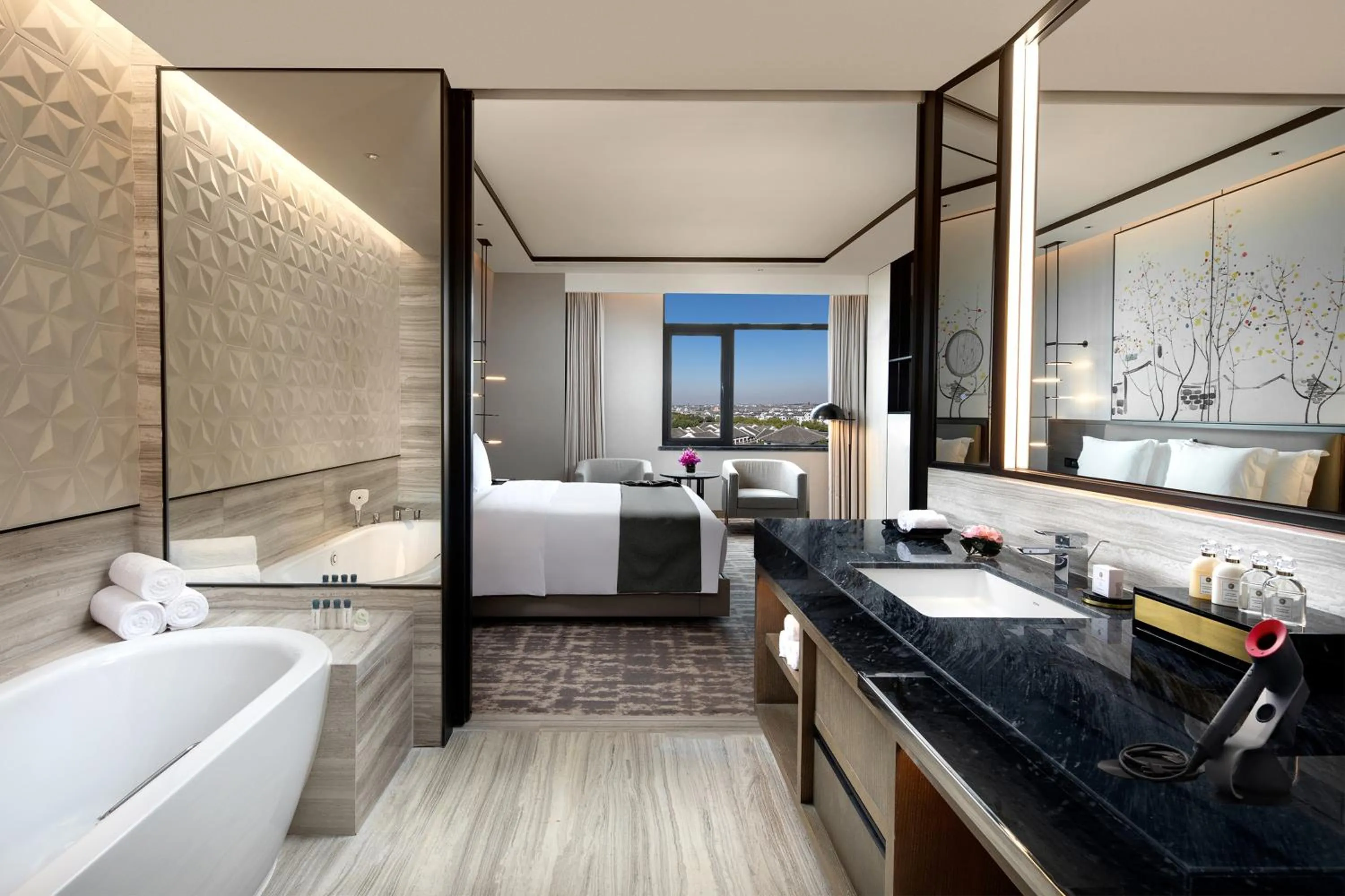 Bathroom in Crowne Plaza Wuzhen by IHG