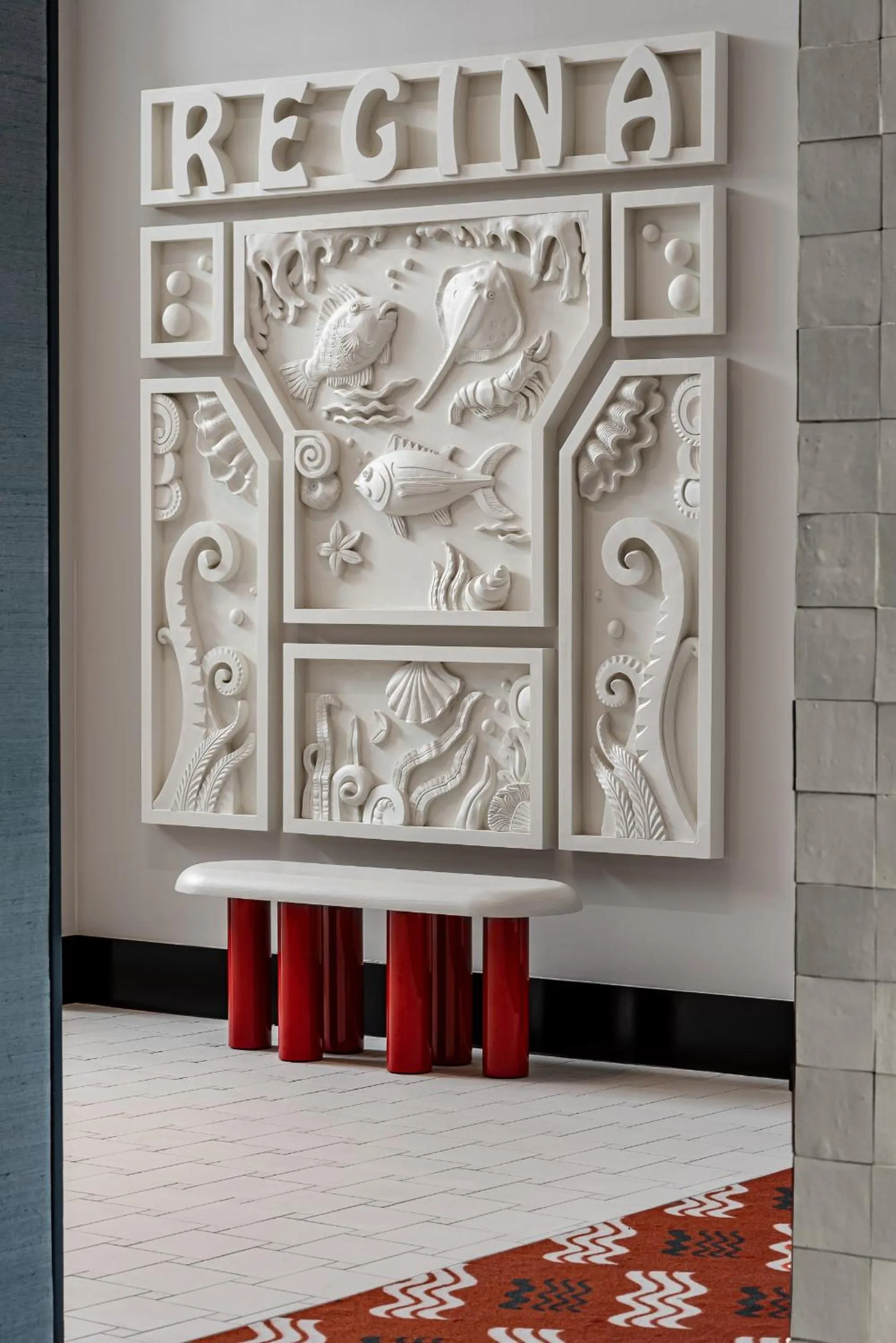 Decorative detail in Regina Experimental Biarritz