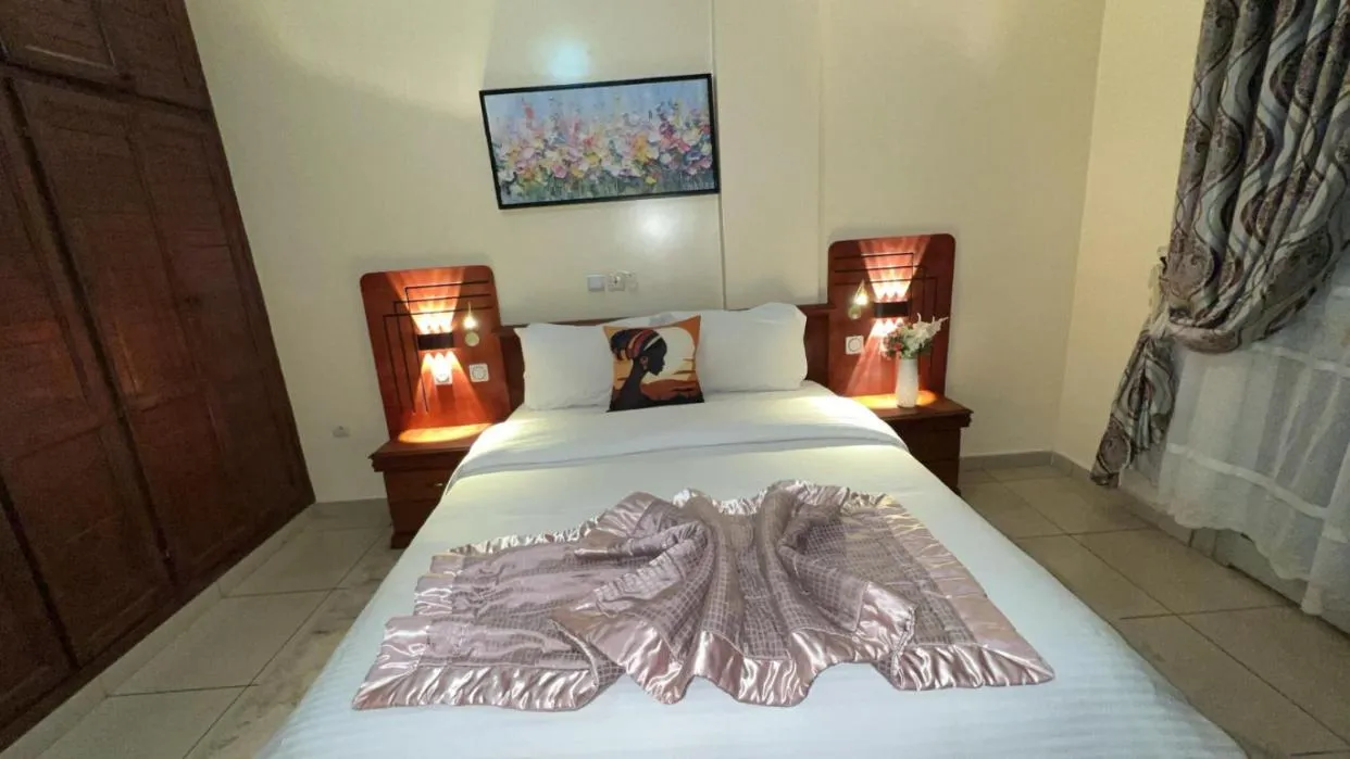 Bedroom, Bed in Résidences hôtelières Micheline et Emile BASTOS