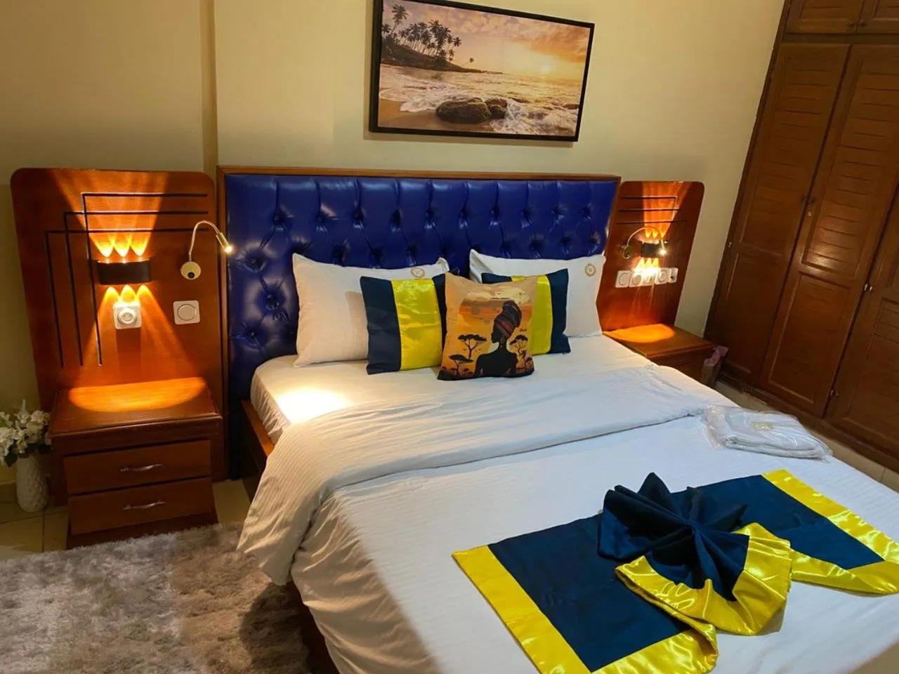 Bedroom, Bed in Résidences hôtelières Micheline et Emile BASTOS