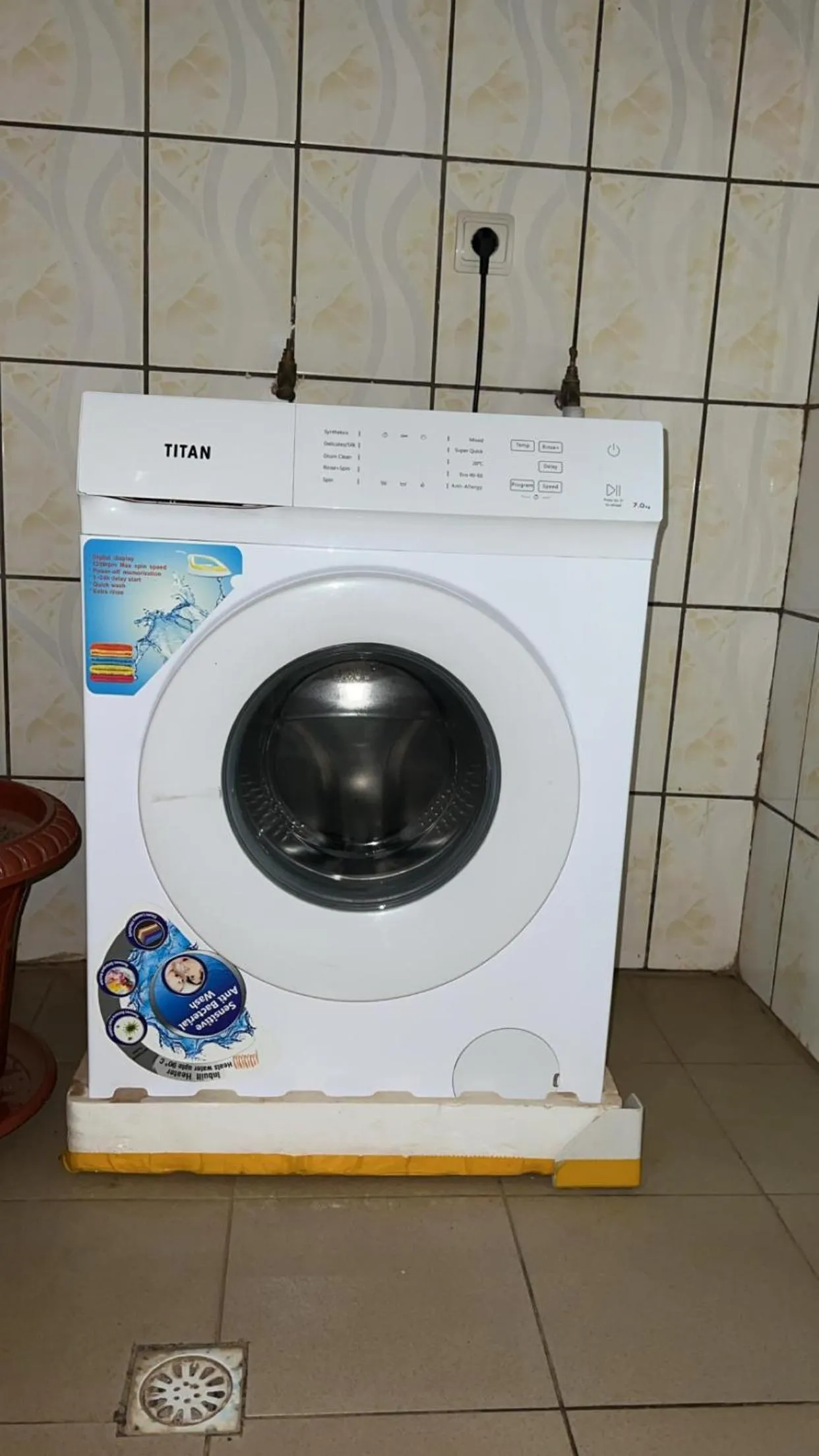 washing machine in Résidences hôtelières Micheline et Emile BASTOS