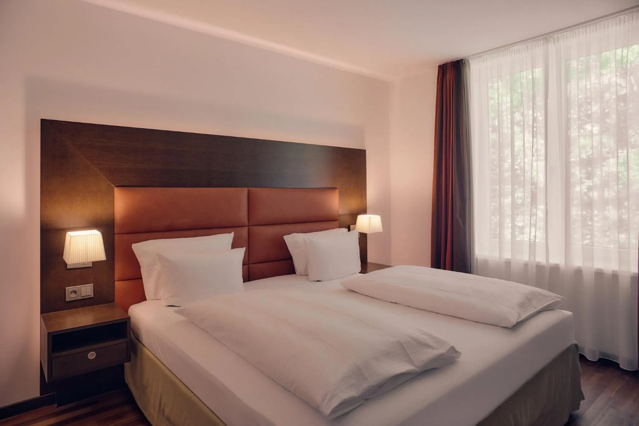 Bed in Aparthotel Treudelberg Hamburg